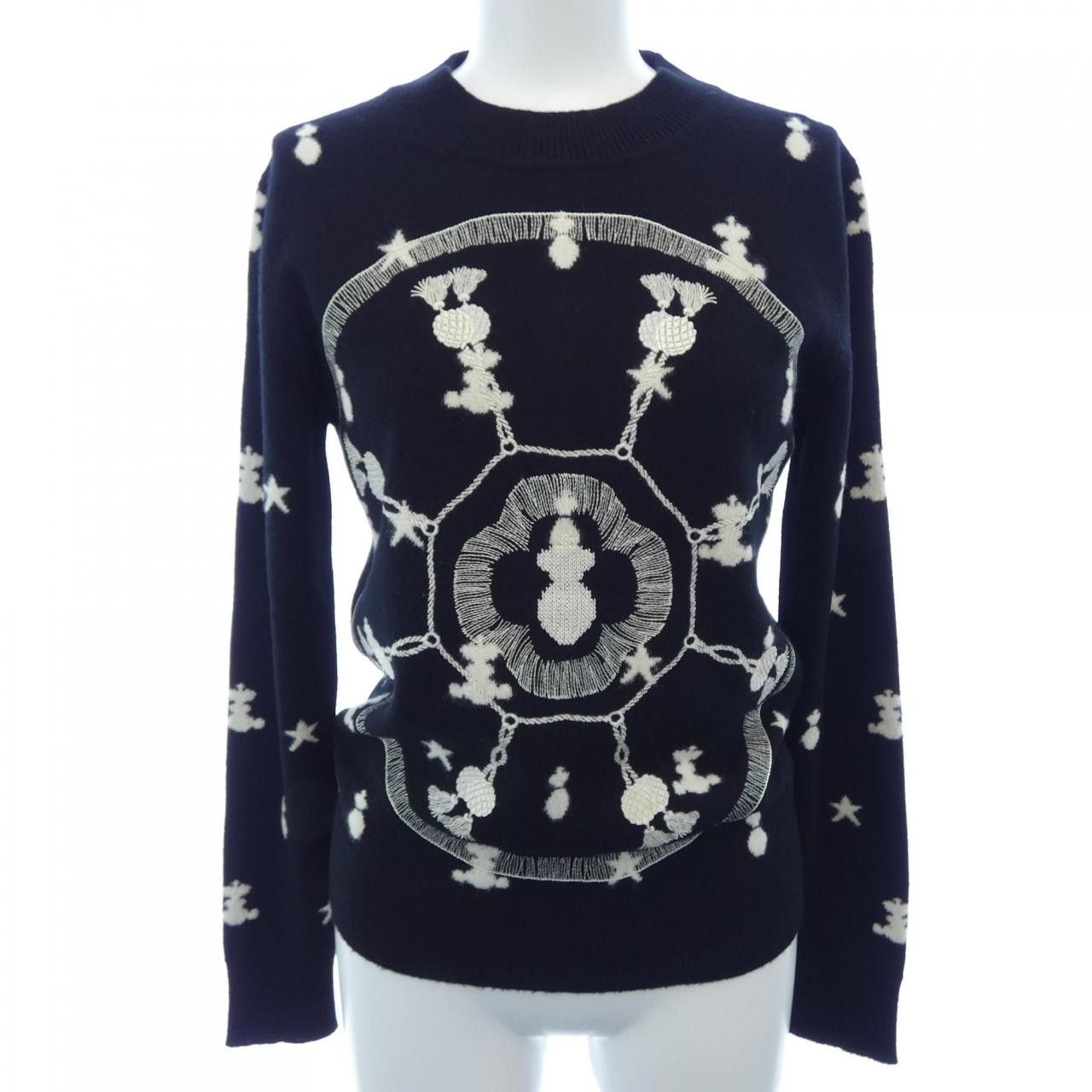 Hermes Hermes Hermes Poste Et Cavalerie Cashmere Knit Textile Tops DUTY FREE for USA Size ONE SIZE - 1 Thumbnail