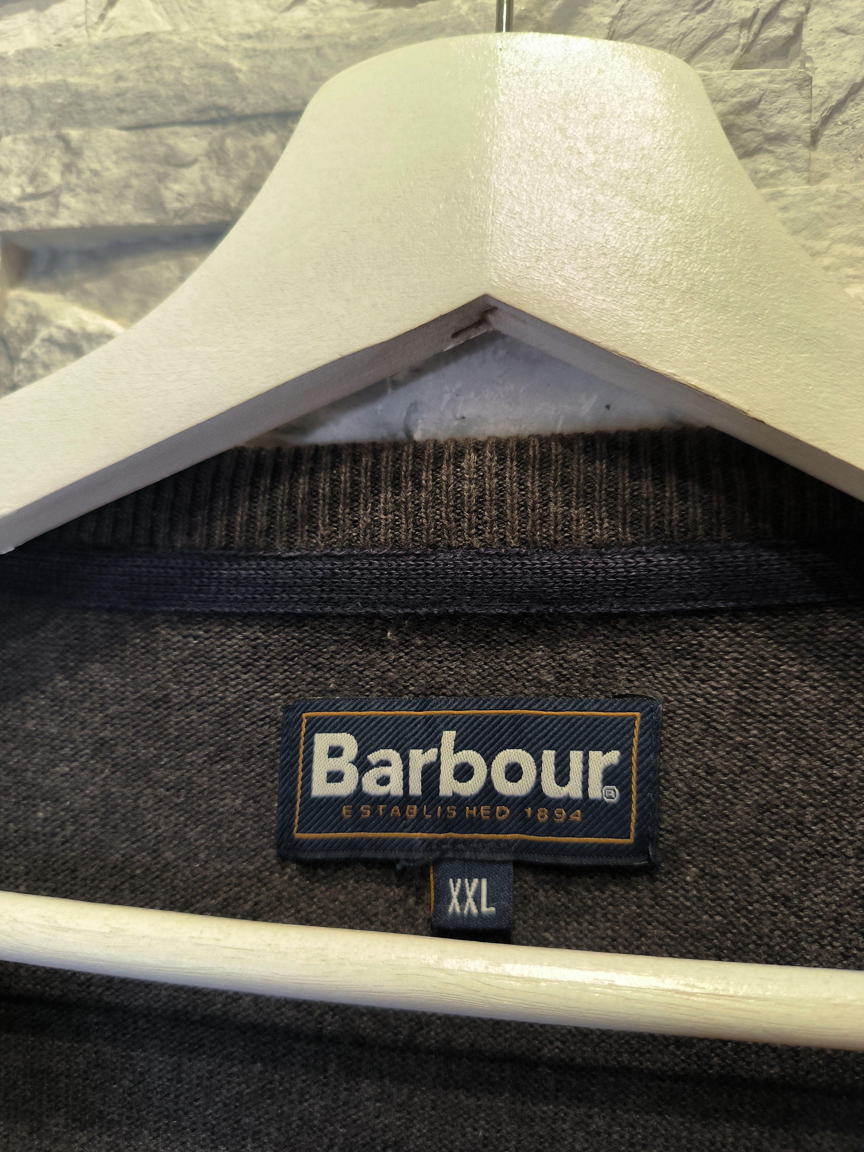 Barbour × Vintage Barbour Brown Knitwear Brown Vintage Size US XXL / EU 58 / 5 - 4 Thumbnail
