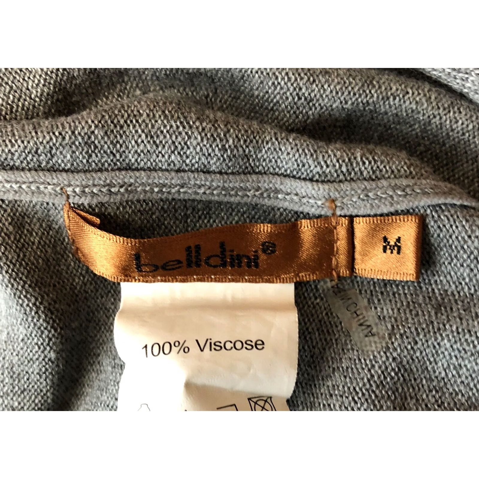 Vintage VINTAGE Belldini Cardigan Sweater Open Front 3/4 Sleeve Gray M Womens Knit Viscoe Open Front Bohemian Cottage Core Size M / US 6-8 / IT 42-44 - 4 Thumbnail