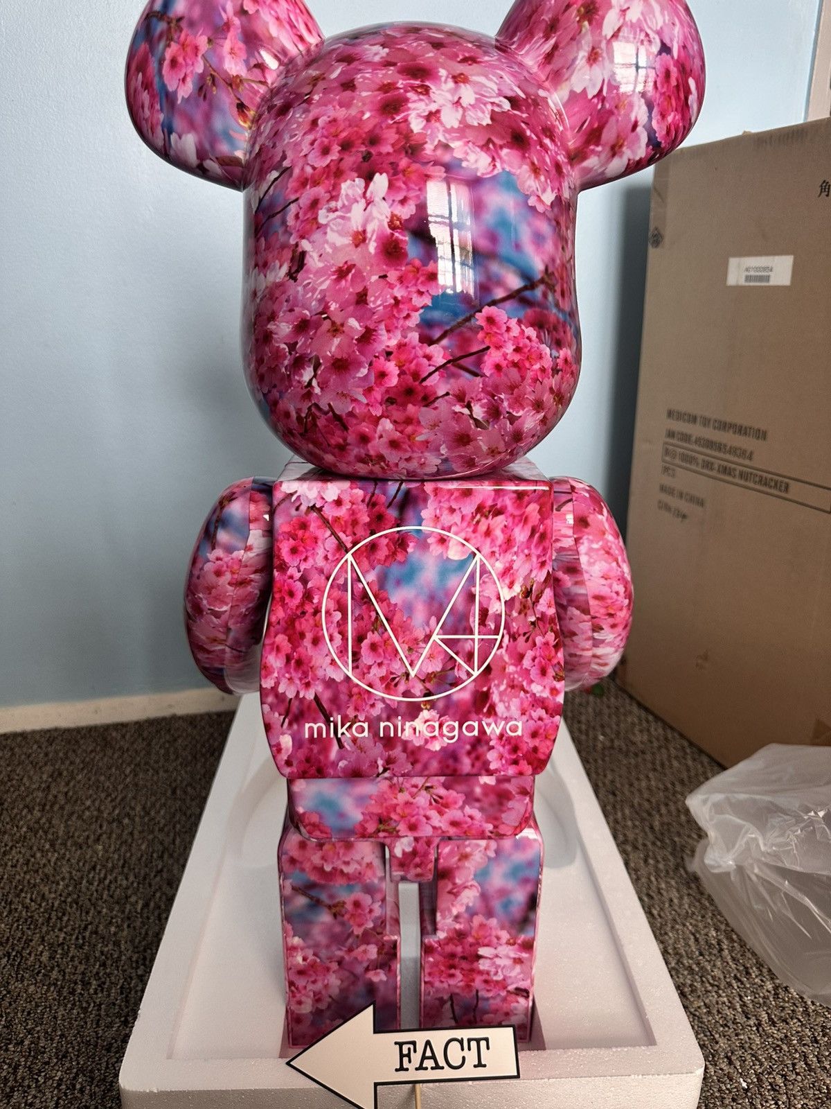 Medicom Toy Medicom Toy Bearbrick 1000% Mika Ninagawa Cherry Blossom Size ONE SIZE - 4 Thumbnail
