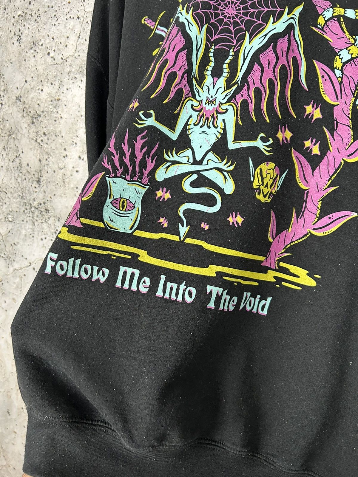 Band Tees Vintage Demon Grunge Satan Punk Crewneck Horror Baggy Size US XXL / EU 58 / 5 - 4 Thumbnail