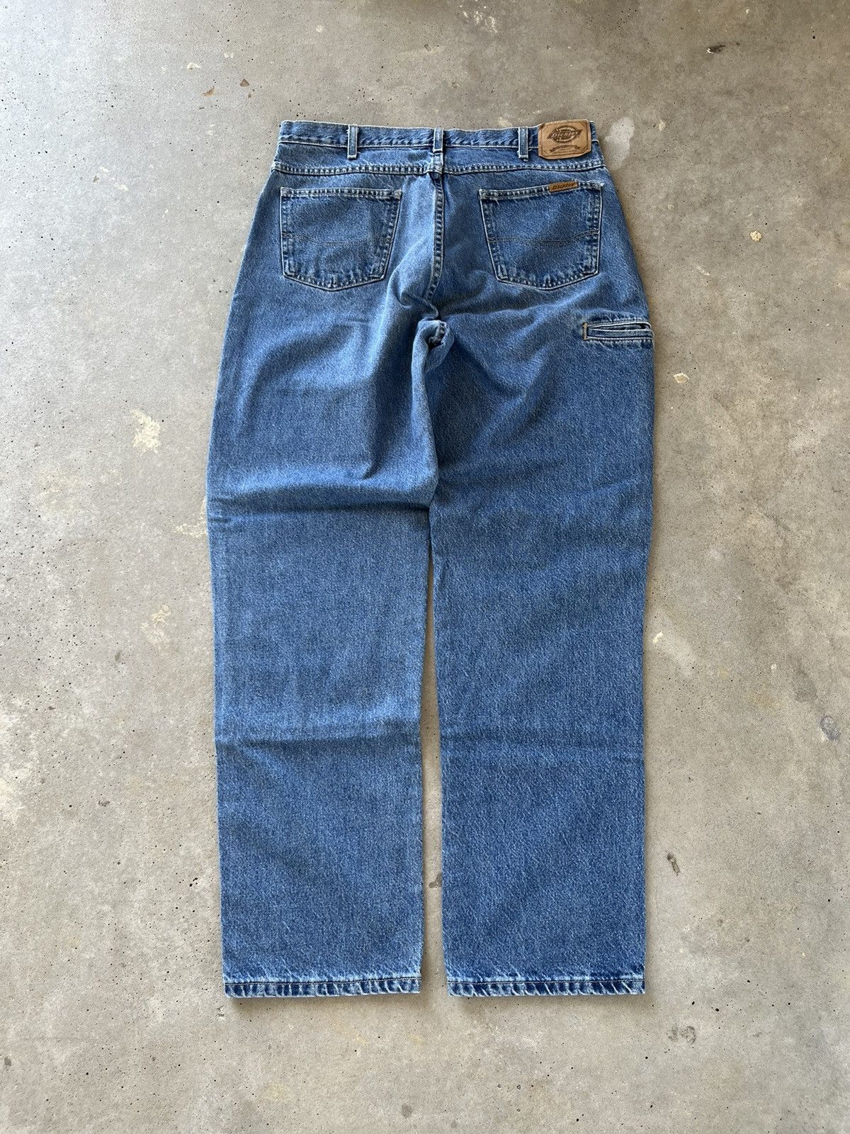 Dickies × Vintage Vintage Dickies Denim Double Knee Carpenter Pants Size US 37 - 2 Thumbnail