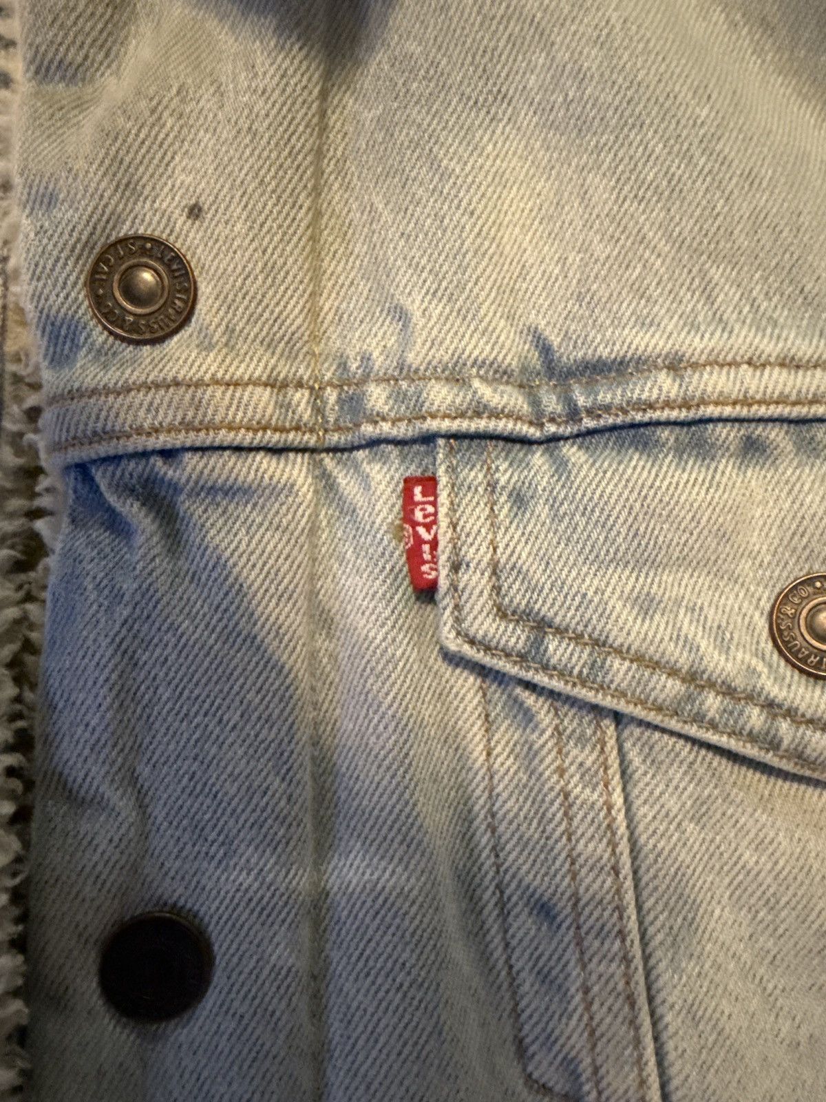 Levi's Light blue denim Levi sherpa Size US S / EU 44-46 / 1 - 3 Thumbnail