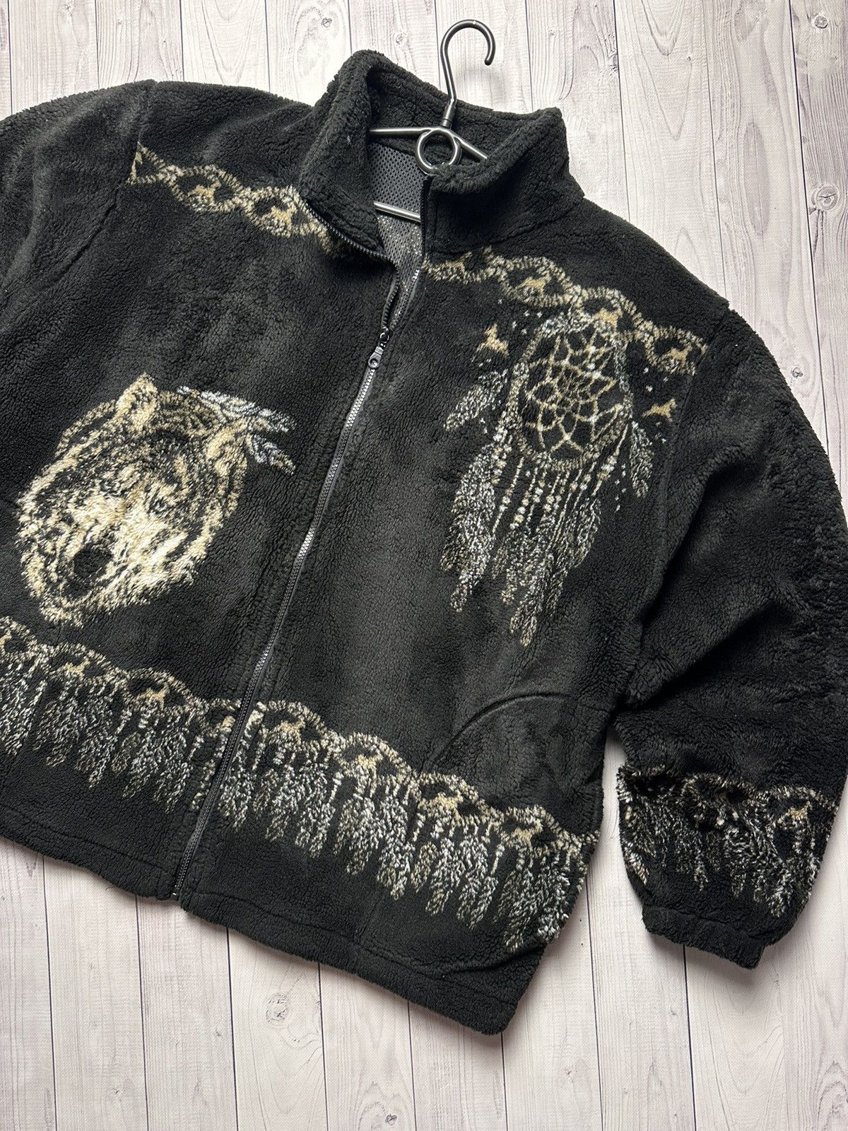 Vintage Vintage Fleece jacket wolf size M coat big logo rare UK Size US M / EU 48-50 / 2 - 5 Thumbnail