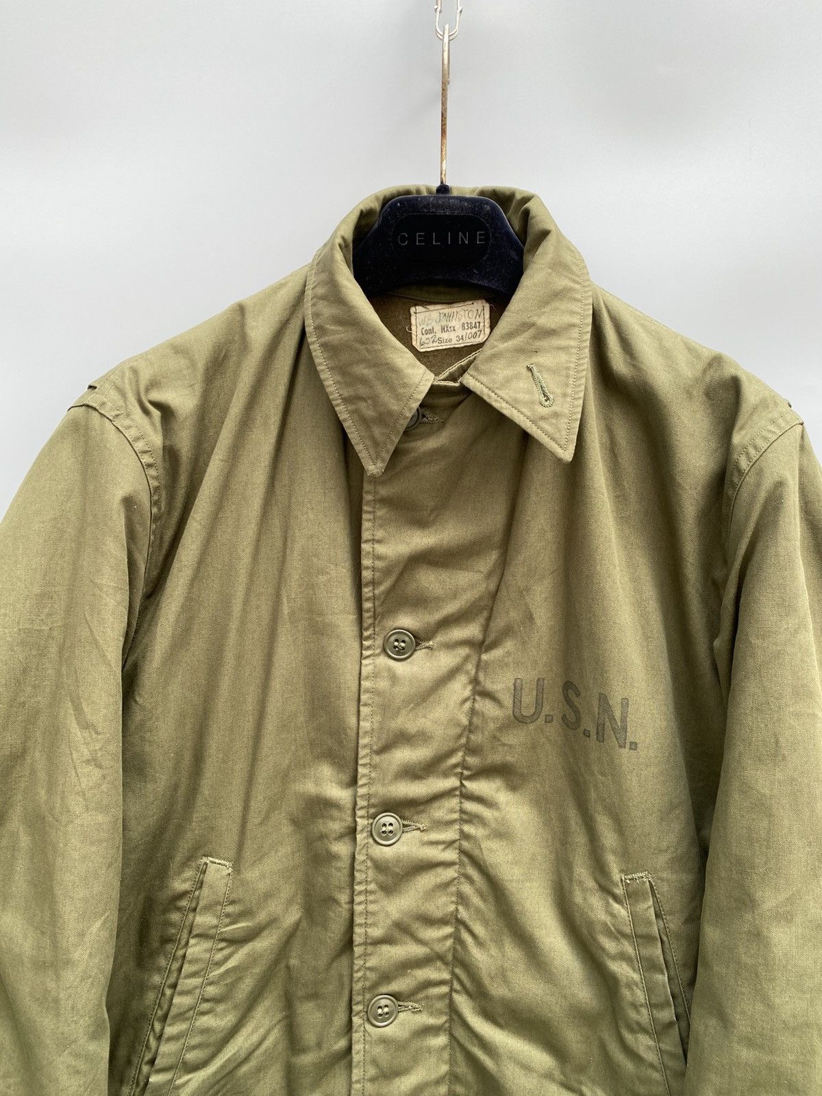 Vintage USN 1944 Field Jacket WW2 N-4 Deck Jacket Size US M / EU 48-50 / 2 - 7 Thumbnail