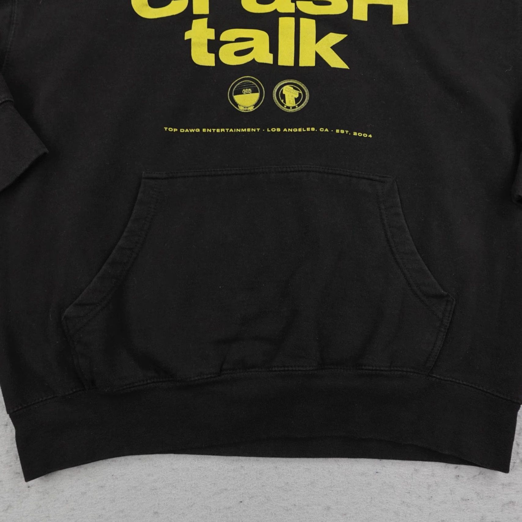Vintage Top Dawg Entertainment Hoodie Men XL Black ScHoolboy Q Crash Talk Sweatshirt Graphic Print Hooded Pockets Drawstring Hip Hop Rap Size US XL / EU 56 / 4 - 3 Thumbnail