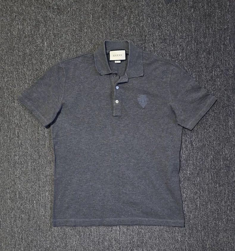 Gucci Gucci Gray Polo Shirt for Men and Women - dmc Size US L / EU 52-54 / 3 - 1 Thumbnail