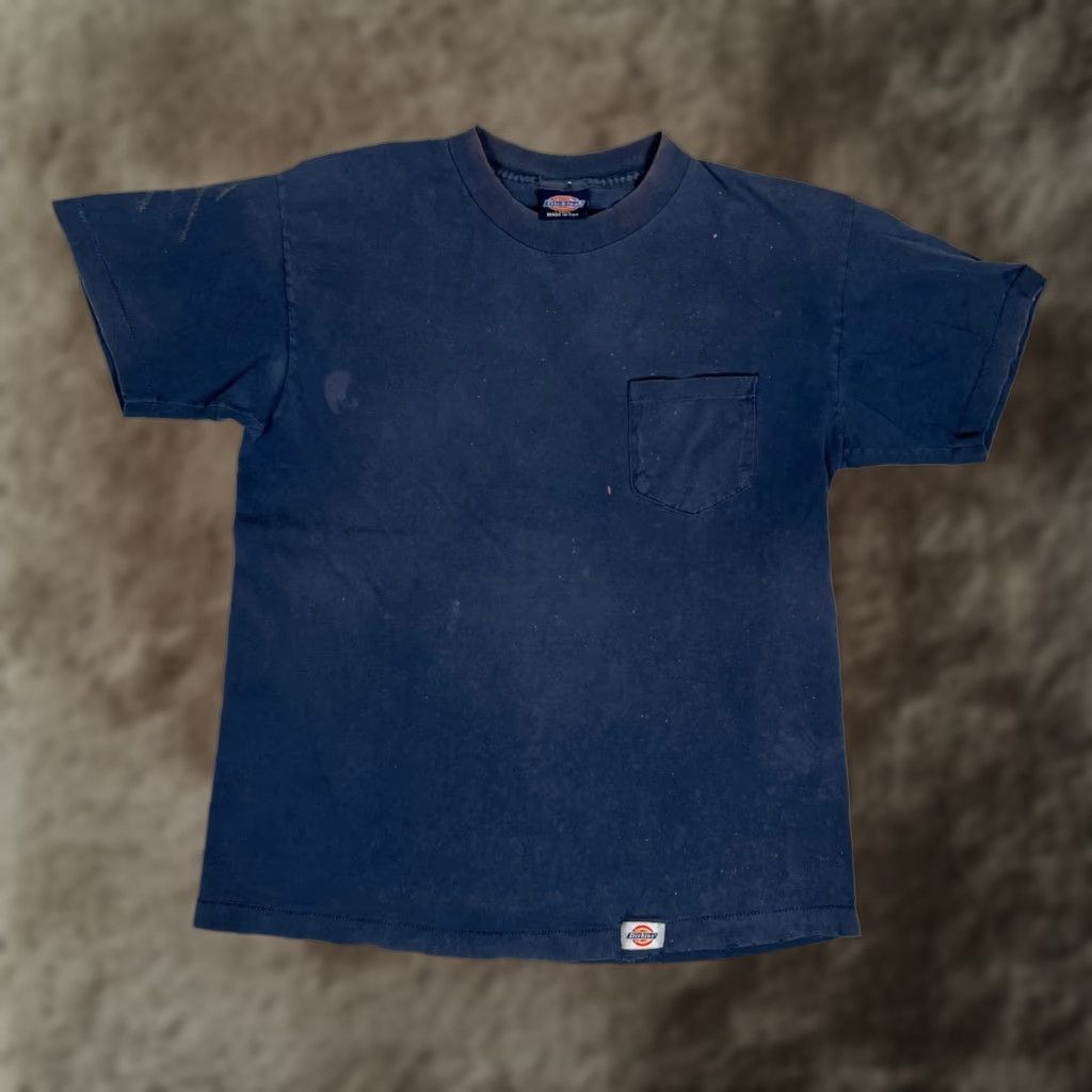 Dickies VINTAGE Dickies T-Shirt Mens Regular Blue Cotton 90s Crew Neck Short Sleeve Size M Blue 90s Size US M / EU 48-50 / 2 - 1 Thumbnail