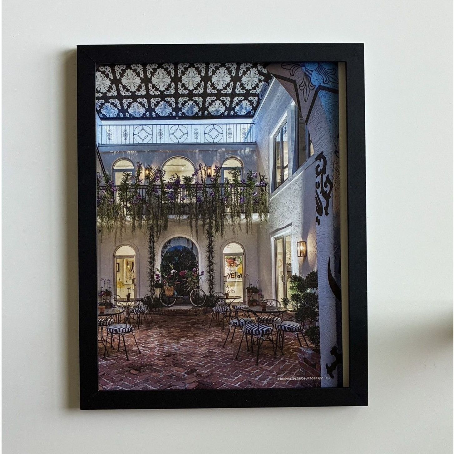 Chrome Hearts × Japanese Brand × Vintage Chrome Hearts Miami art gallery 9x11 Framed poster Size ONE SIZE - 1 Thumbnail