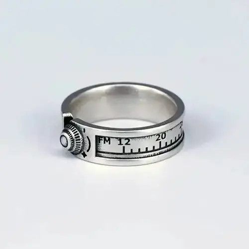 Jewelry Silver Measuring Ruler Resizable Ring Size ONE SIZE - 1 Thumbnail
