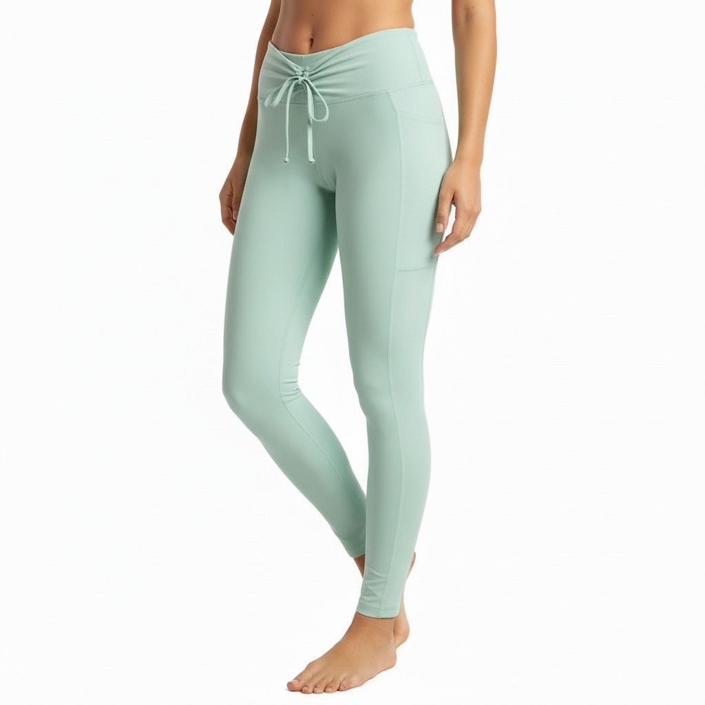 Victoria's Secret Victoria's Secret Pink Adjustable Ruched VWaist Leggings, M Size 31" - 1 Thumbnail