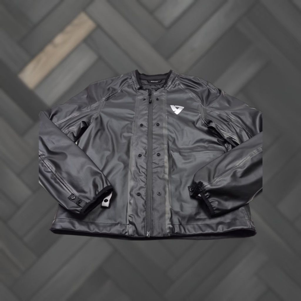 Rains REV'IT! Ignition 4 H2O Jacket Mens L Gray Waterproof Motorcycle Rain Size US L / EU 52-54 / 3 - 1 Thumbnail