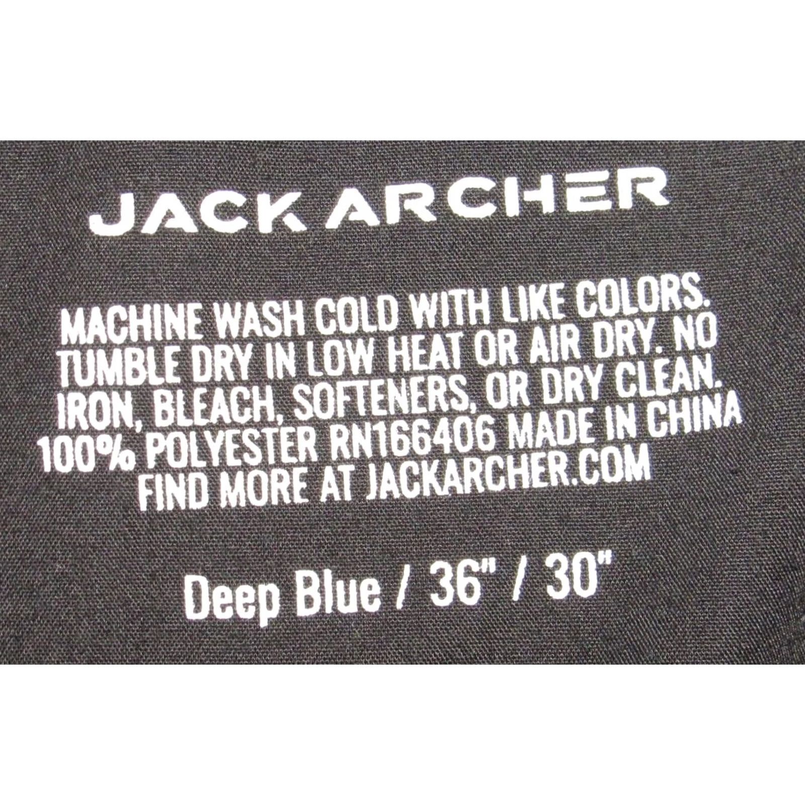 Vintage JACK ARCHER Deep Blue Jetsetter Performance Chino Pants 36 x 30 Size US 36 / EU 52 - 5 Thumbnail