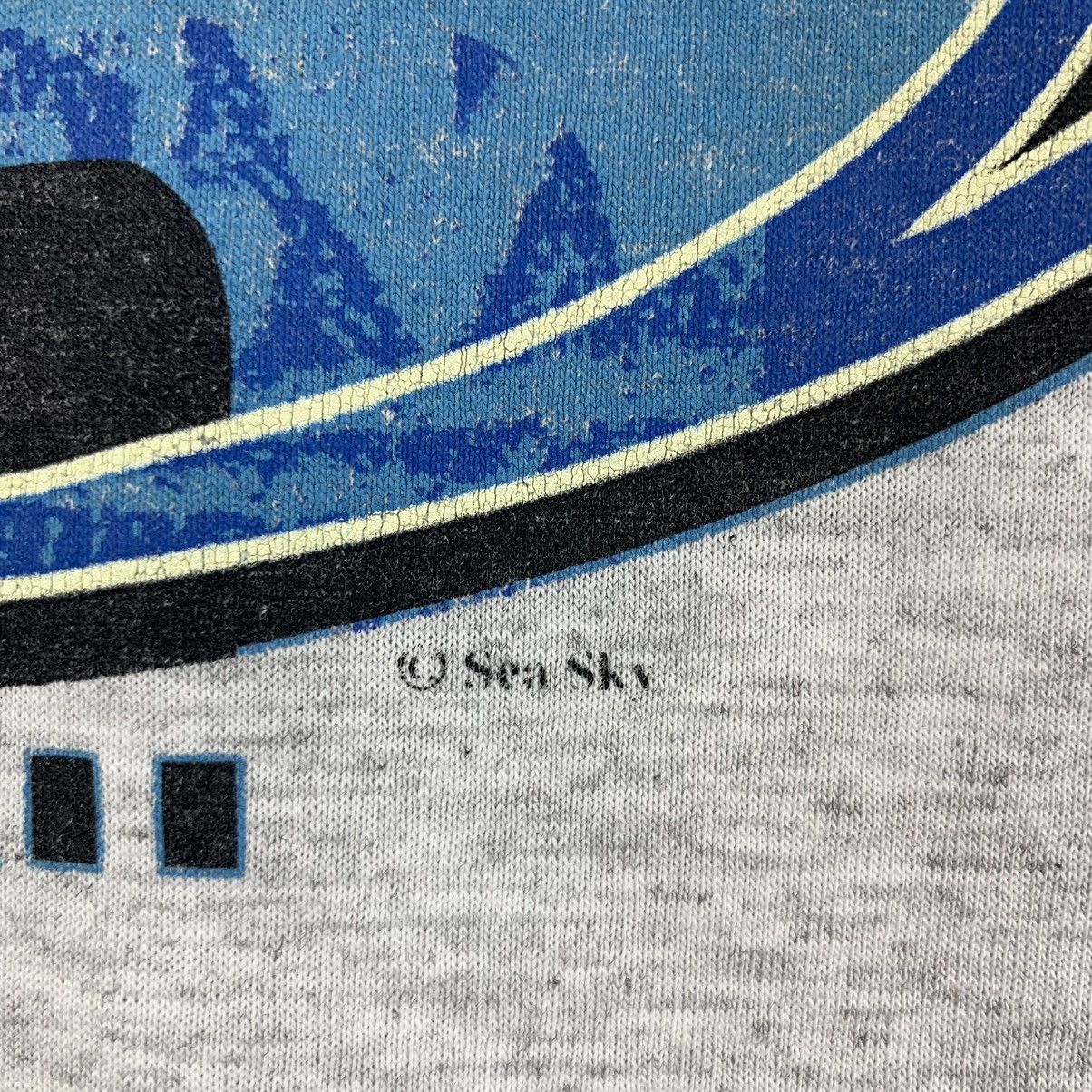 Hanes Vintage 90’ NORTH SHORE HAWAII Sea Sky Surf Tee Shirt Top Size US M / EU 48-50 / 2 - 4 Thumbnail