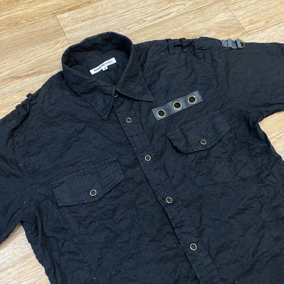 14th Addiction 2000s Semanticdesign - Vkei Style Snap Button Up Shirt Size US M / EU 48-50 / 2 - 2 Thumbnail