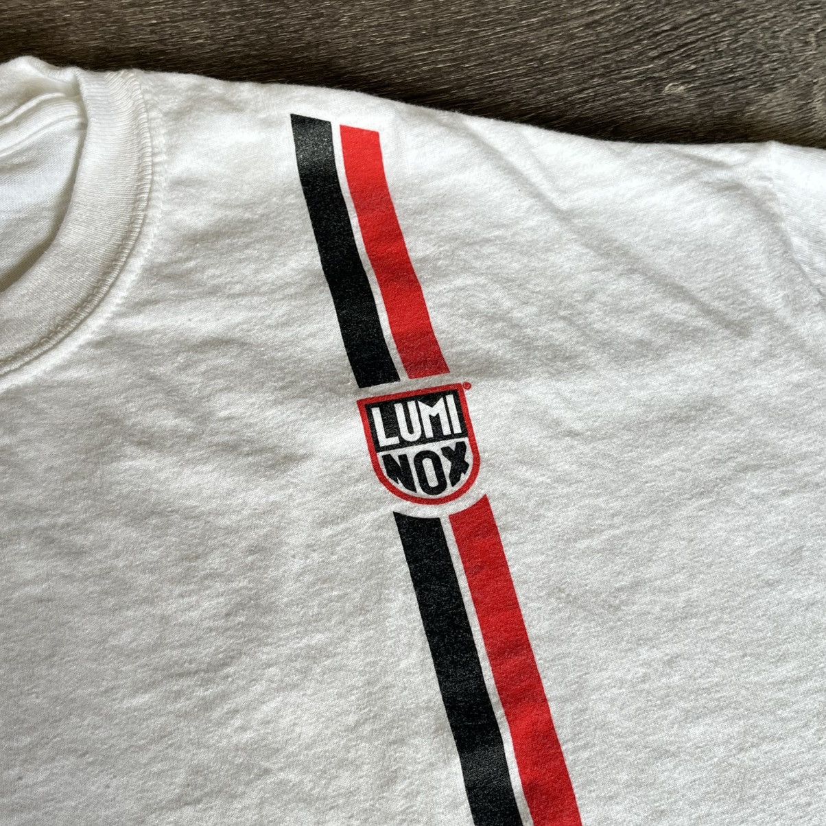 Luminox × Vintage Vintage 2000s Luminox Watches Vertical Stripe Logo Tee Shirt Size US XL / EU 56 / 4 - 3 Thumbnail