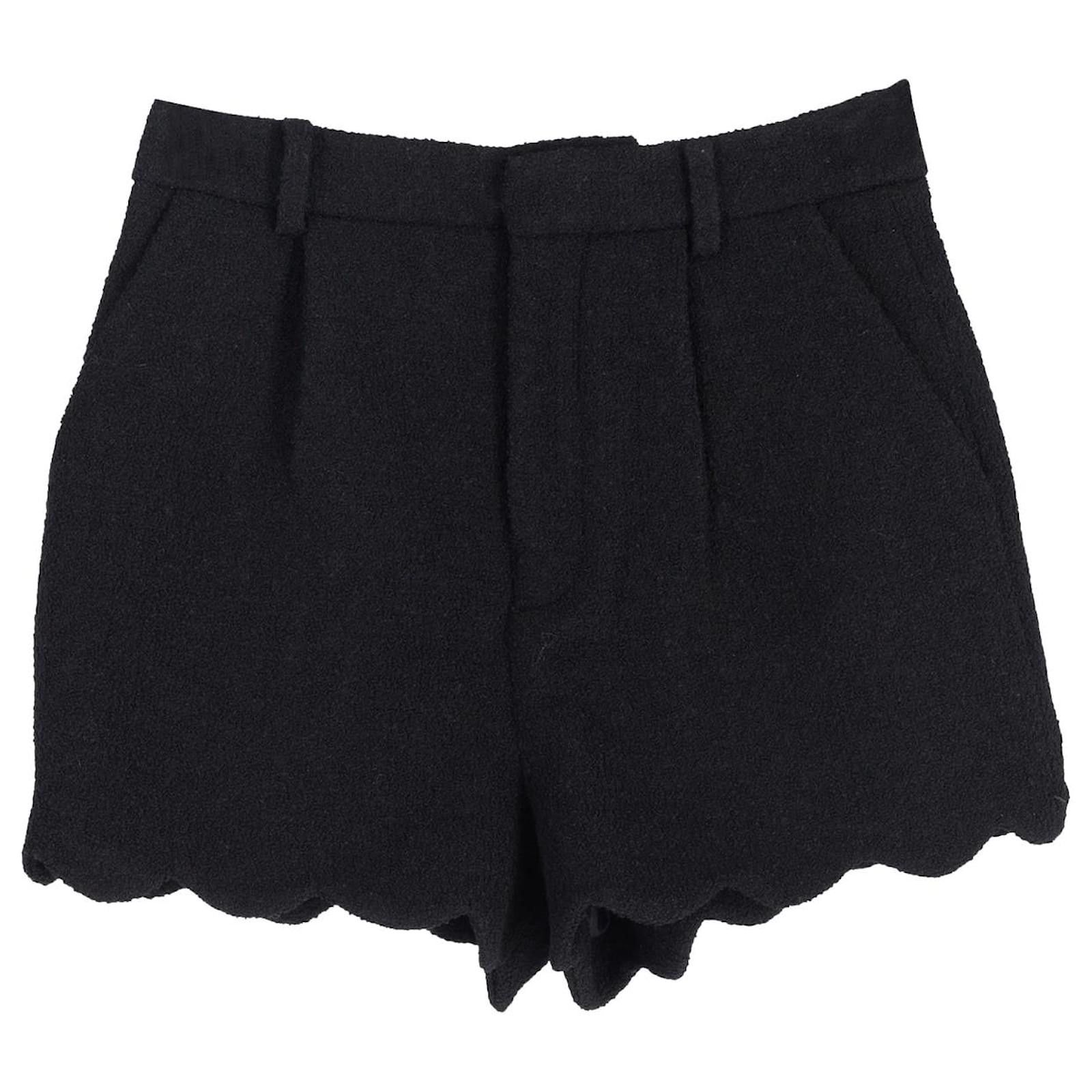 Saint Laurent Paris Tweed Shorts Size 27" / US 4 / IT 40 - 1 Thumbnail