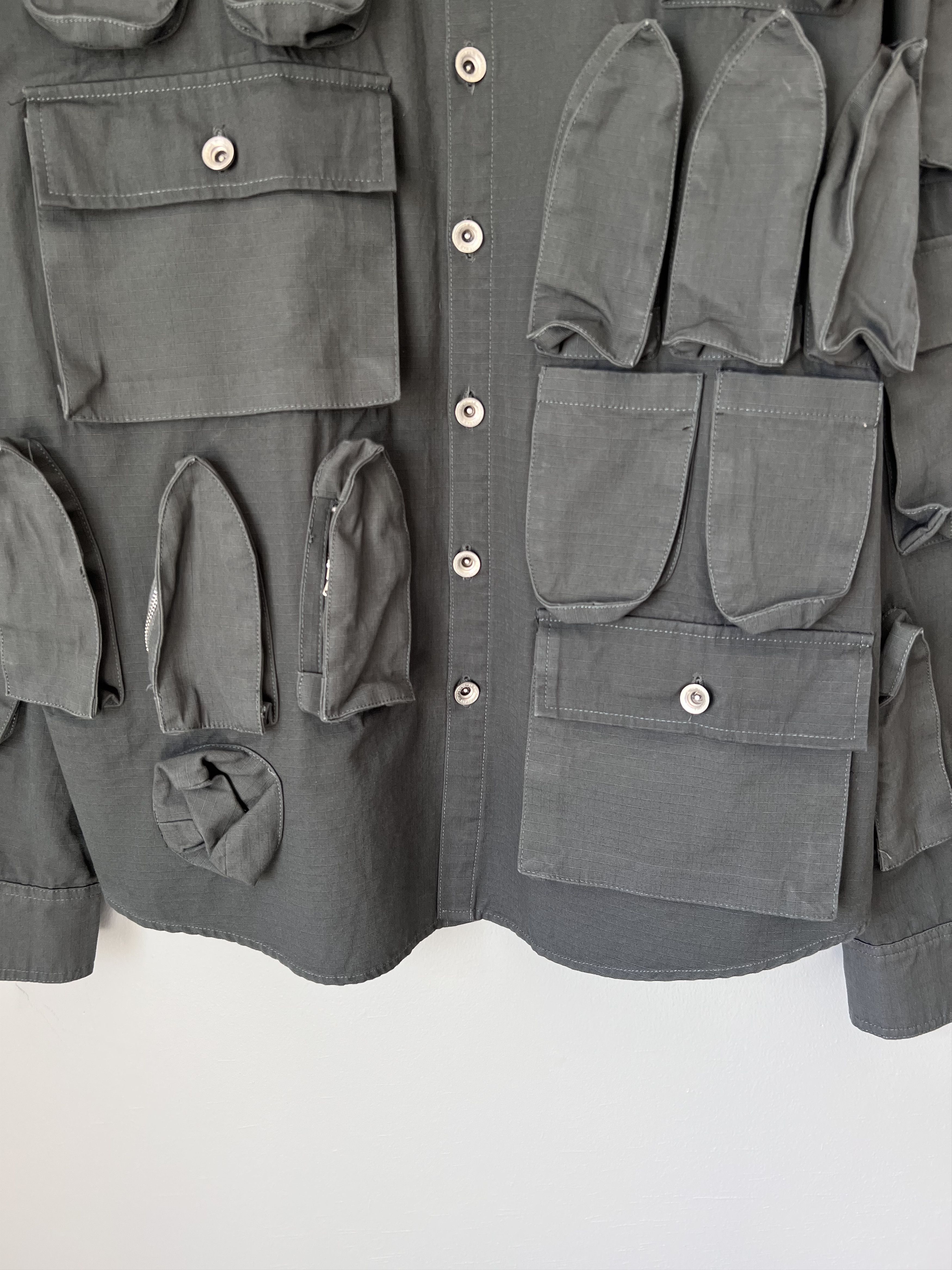 Who Decides War Who Decides War Multi Pocket Tech Coat in Grey Size US XL / EU 56 / 4 - 3 Thumbnail