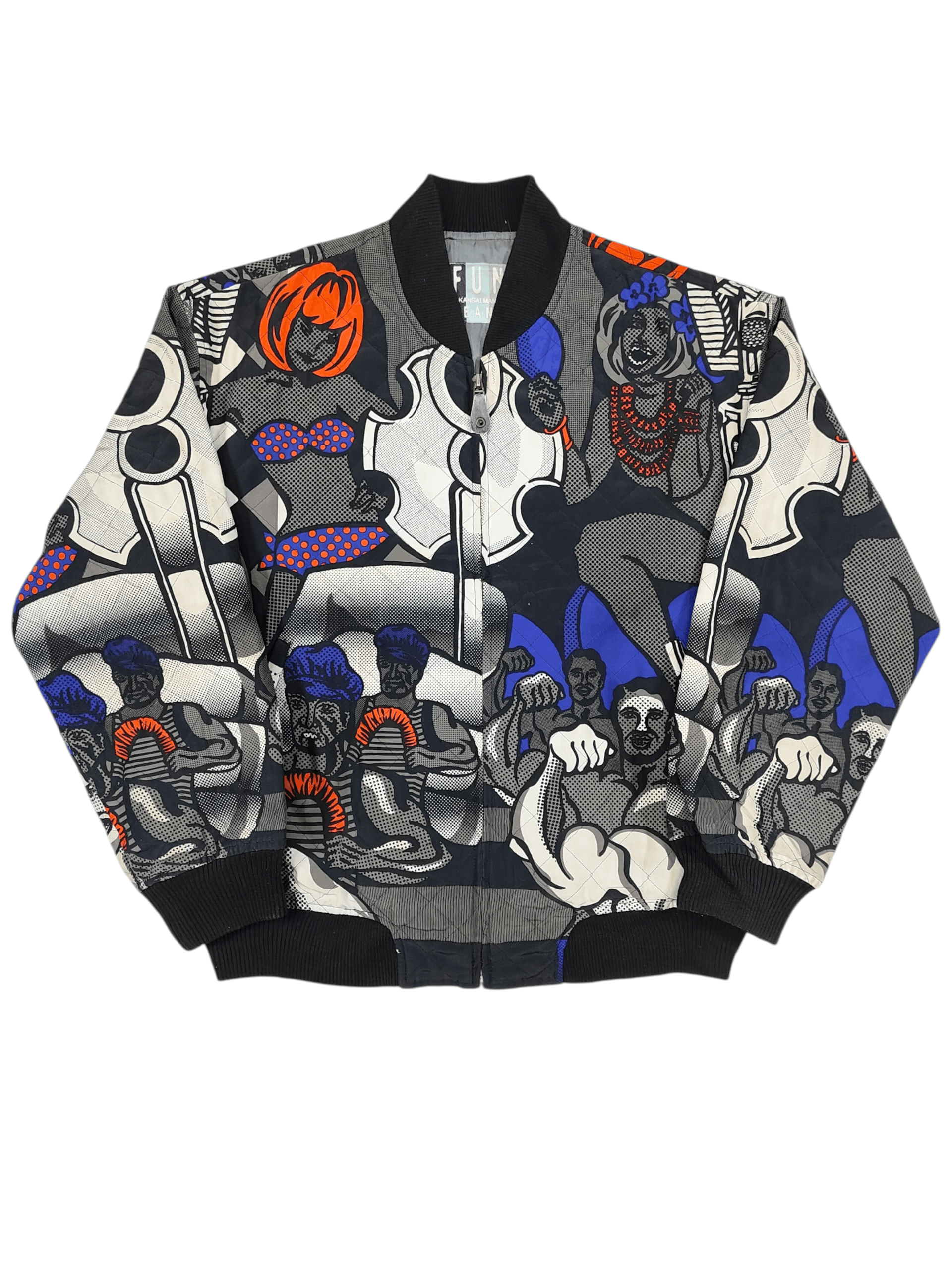 Kansai Yamamoto 90s Kansai FUN- Archive Over Print Pop Art Bomber Jacket Size US L / EU 52-54 / 3 - 1 Thumbnail
