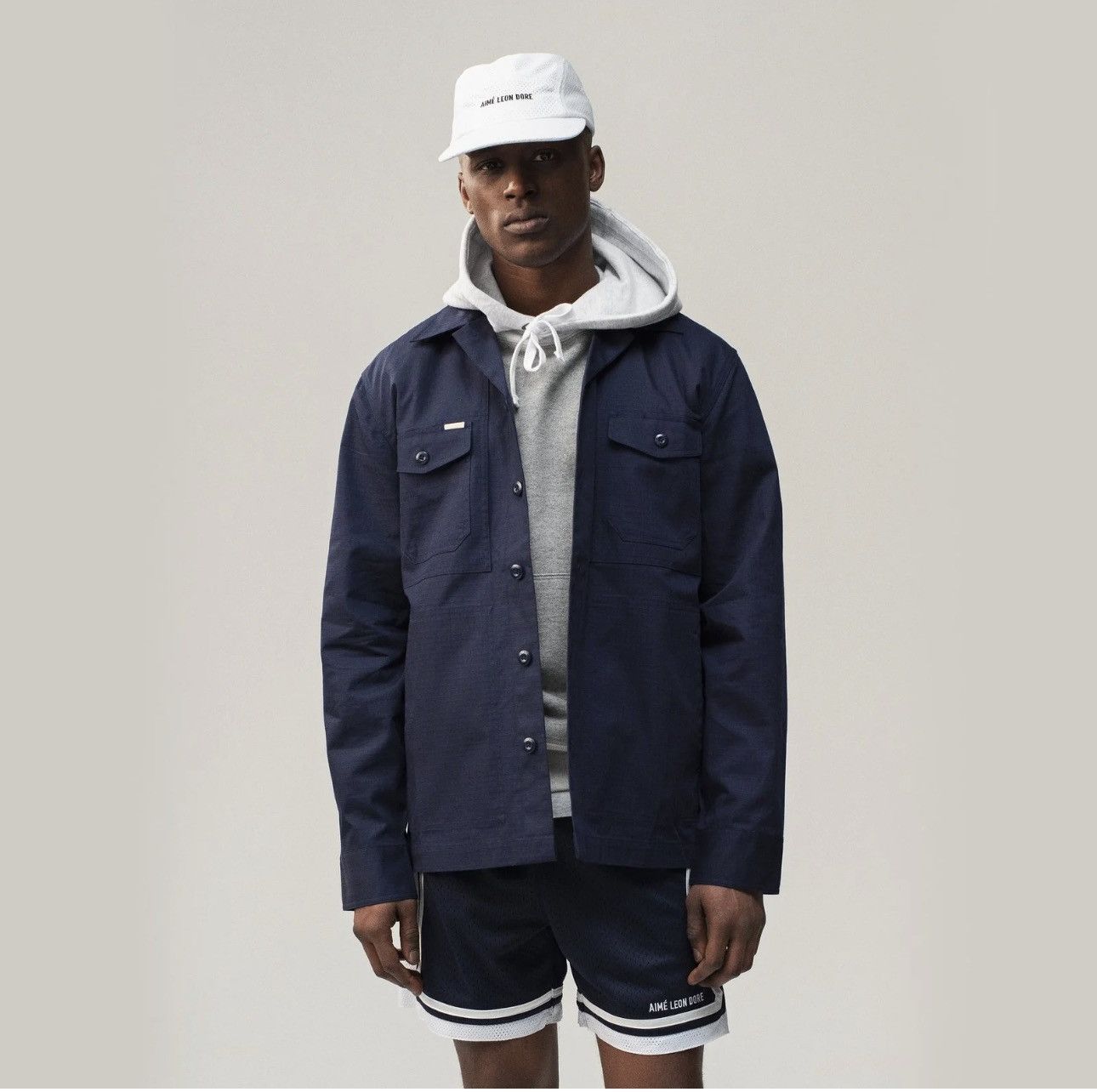 Aime Leon Dore Aime Leon Dore ALD Court Shorts Navy M | Grailed