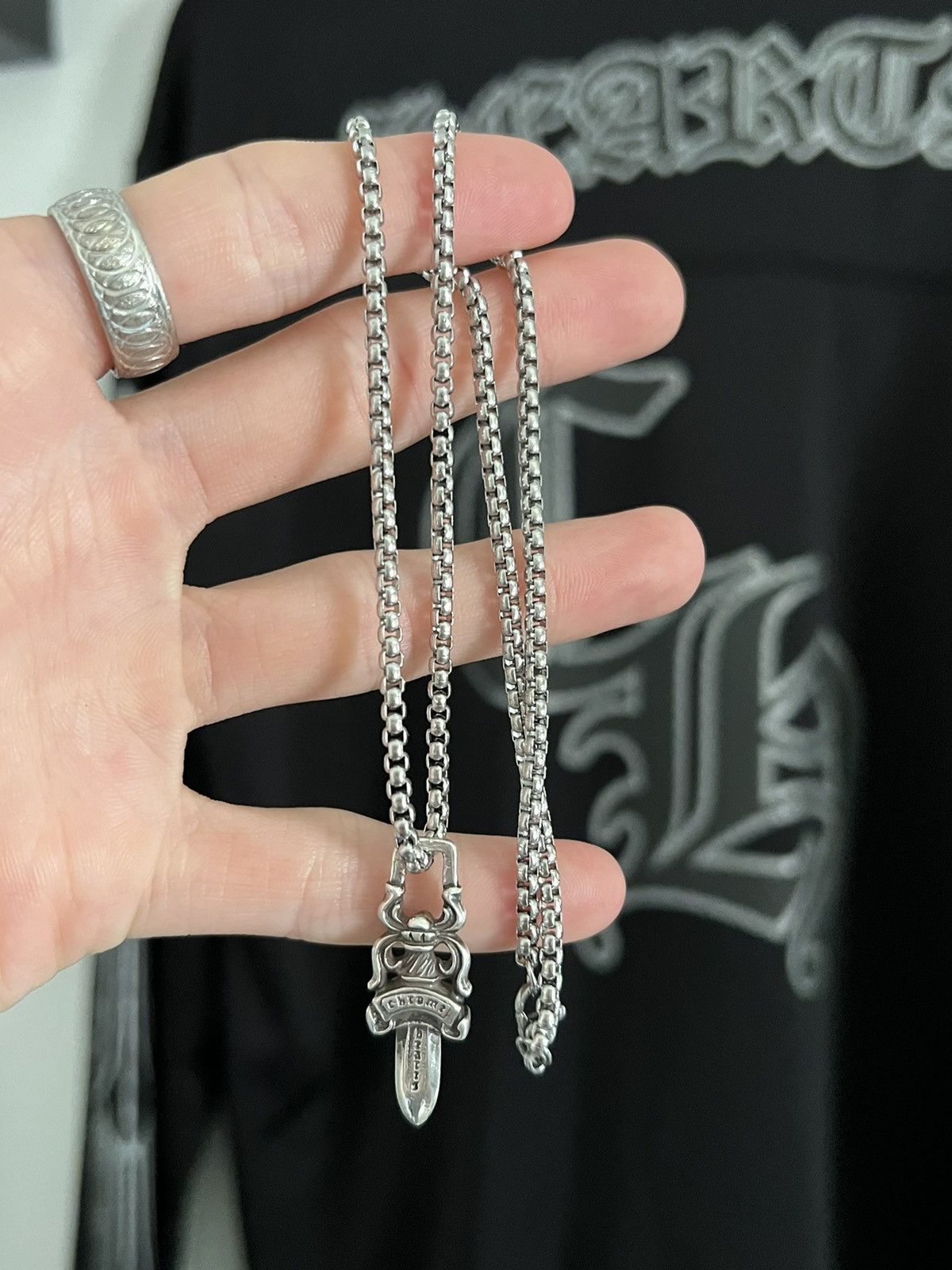 Chrome Hearts STERLING DAGGER THICK CHAIN | Grailed