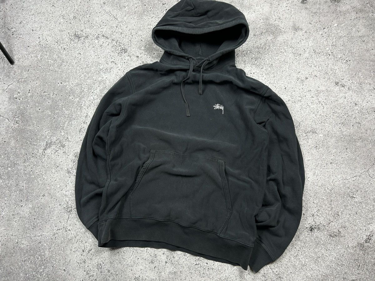 Stussy Stussy black hoodie 00s vintage washed Size US XL / EU 56 / 4 - 2 Thumbnail