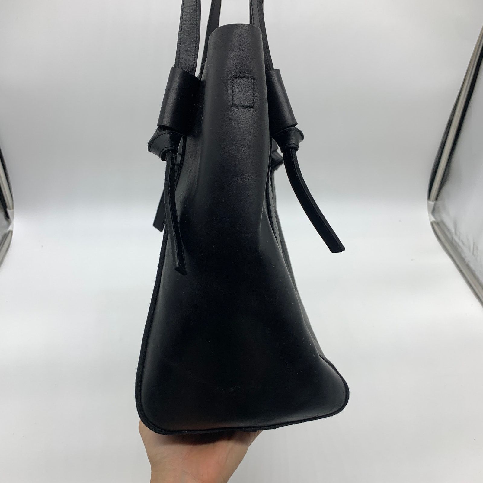 Madewell Madewell Womens Leather Tote Black Purse 14" Handbags Size ONE SIZE - 12 Thumbnail