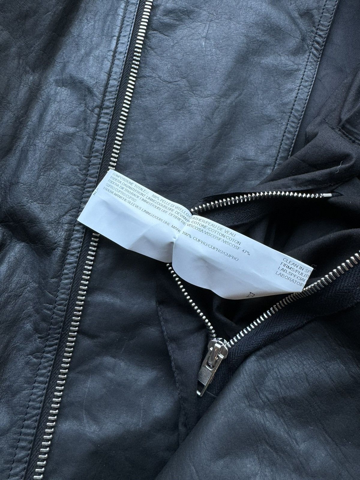 Rick Owens Drkshdw Rick Owens SS16 “Cyclops” zipper stooges leather jacket - 42 Size US M / EU 48-50 / 2 - 11 Thumbnail