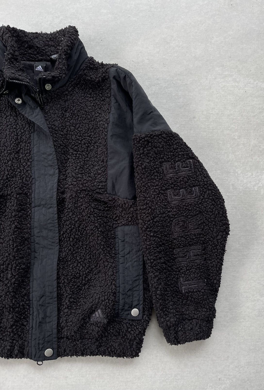 Adidas × Alexander Wang Adidas Three Strip Logo Women's Sherpa Jacket Size M / US 6-8 / IT 42-44 - 7 Thumbnail