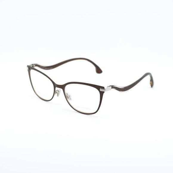 Jimmy Choo Jimmy Choo JC256 012R 00 Eyeglasses Brown/Silver 53mm Frame Size ONE SIZE - 8 Thumbnail