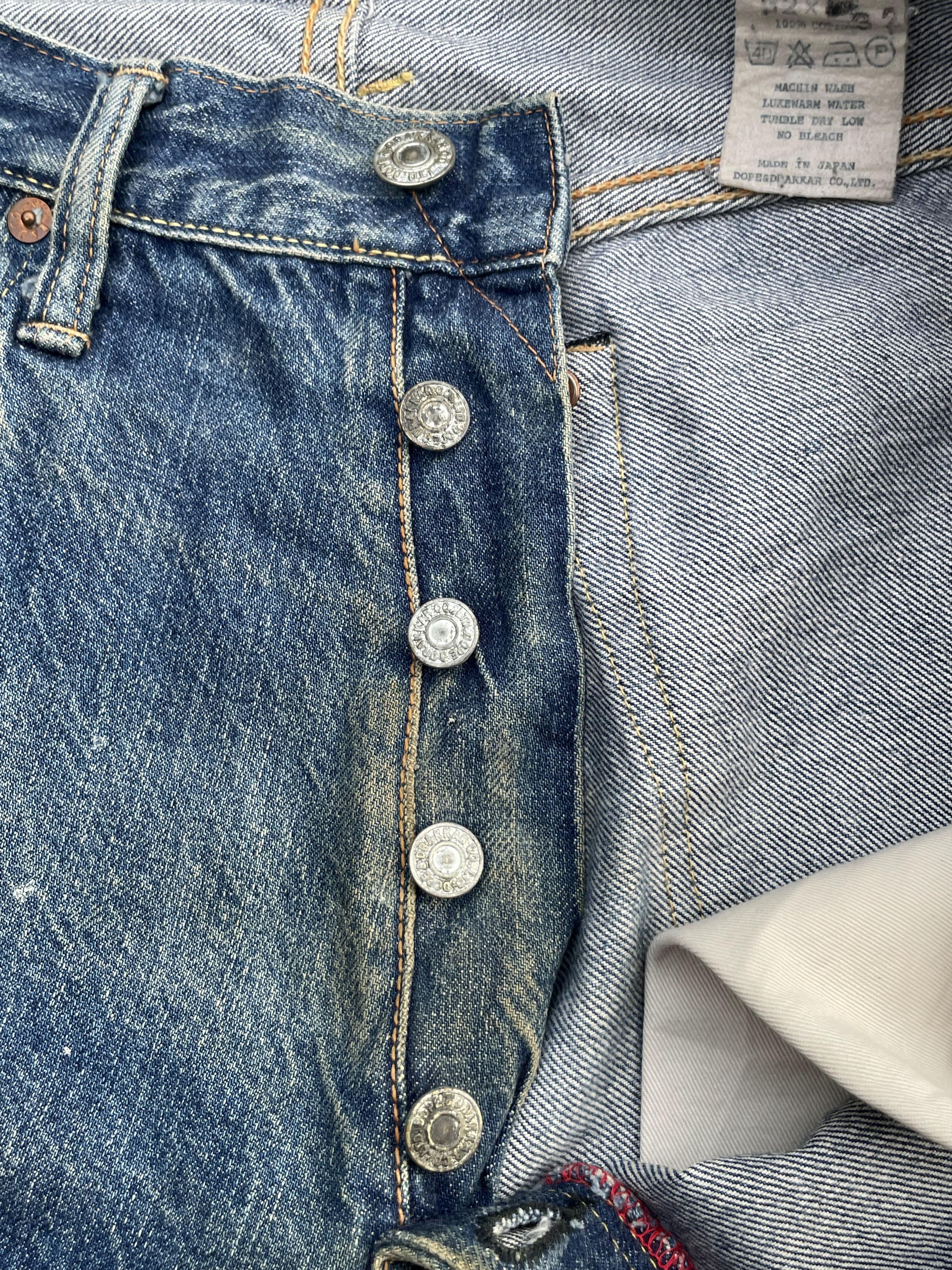Japanese Brand Vintage Selvedge Dope Drakker Denim Size US 32 / EU 48 - 15 Thumbnail