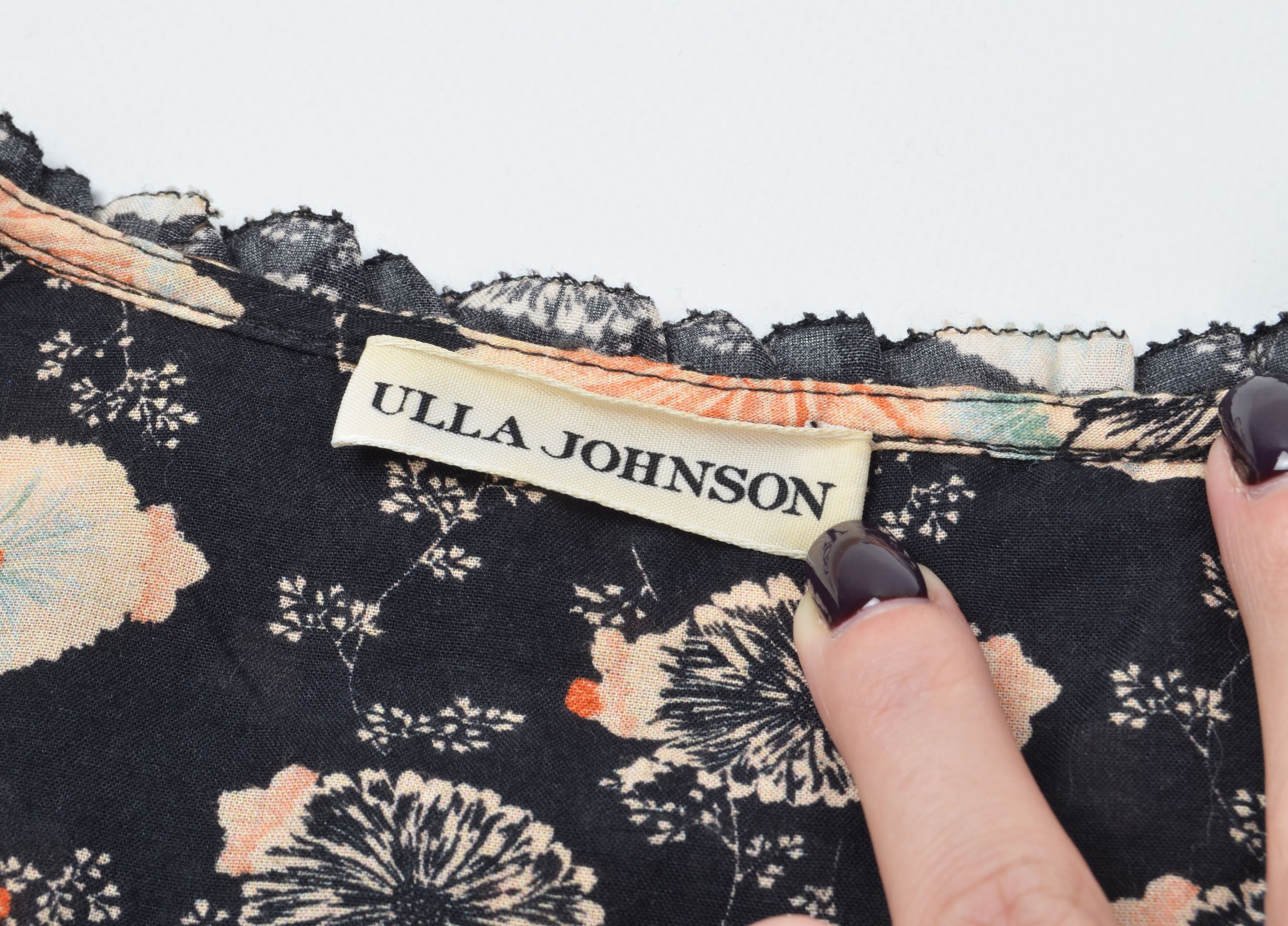 Ulla Johnson Ulla Johnson Floral Puff Long Sleeve Ruffle Dress Size M / US 6-8 / IT 42-44 - 8 Thumbnail