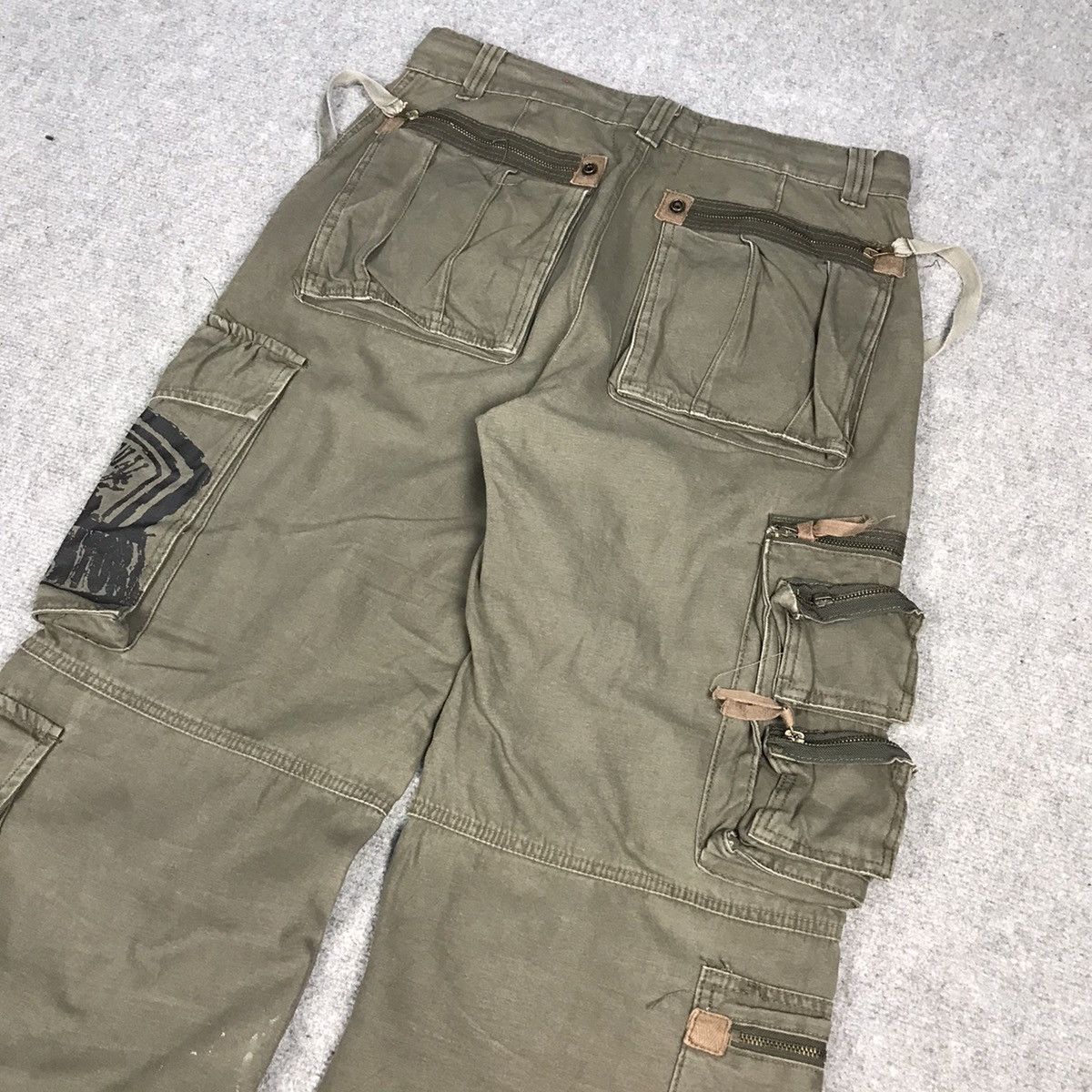 Japanese Brand × Vintage CARGO CREATOR CARGO POCKET TACTICAL BAGGY PANTS Size US 30 / EU 46 - 10 Thumbnail