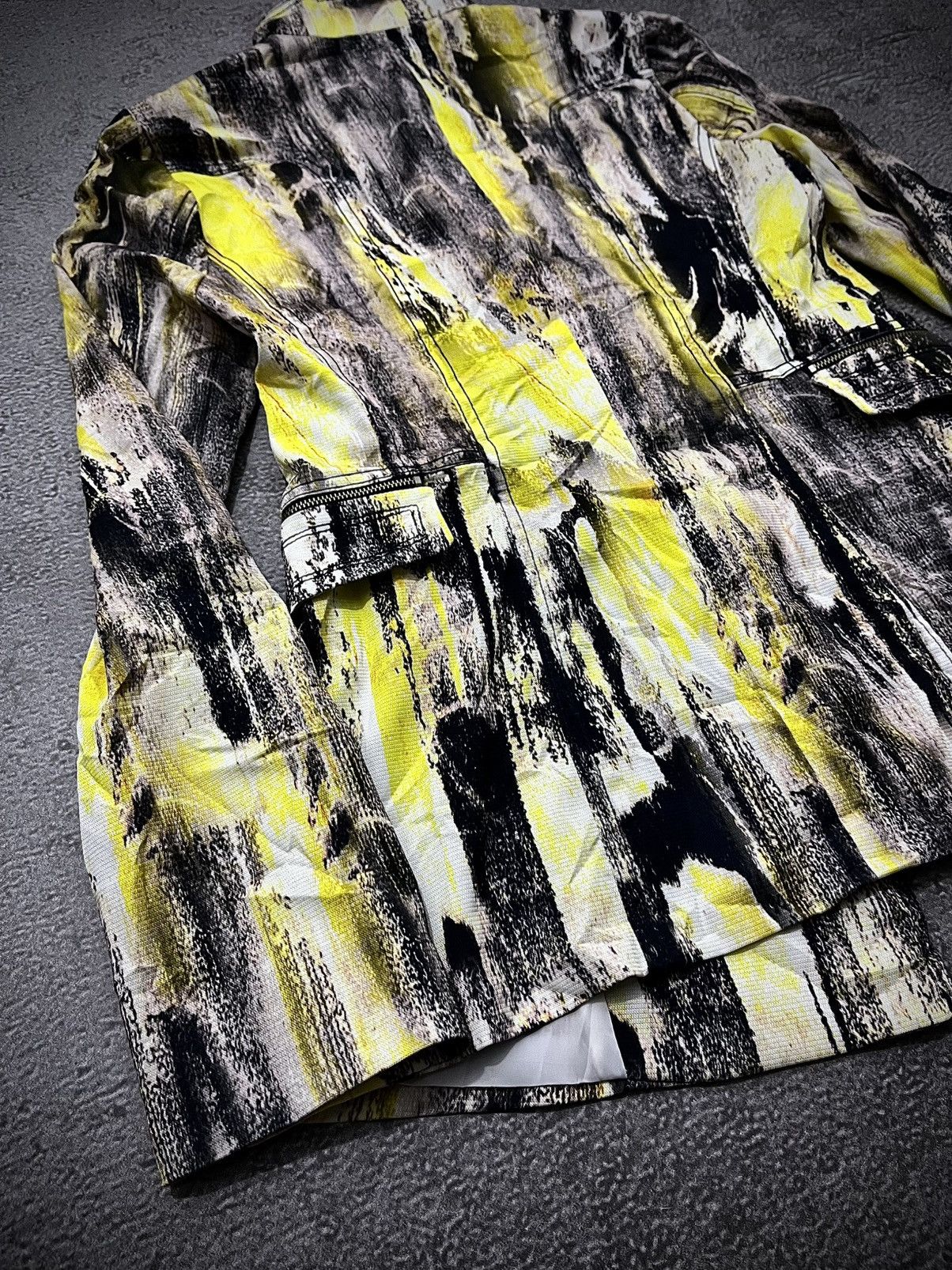 Japanese Brand Japanese Joinus Asymmetrical Abrstract Printed Jacket Size US M / EU 48-50 / 2 - 6 Thumbnail