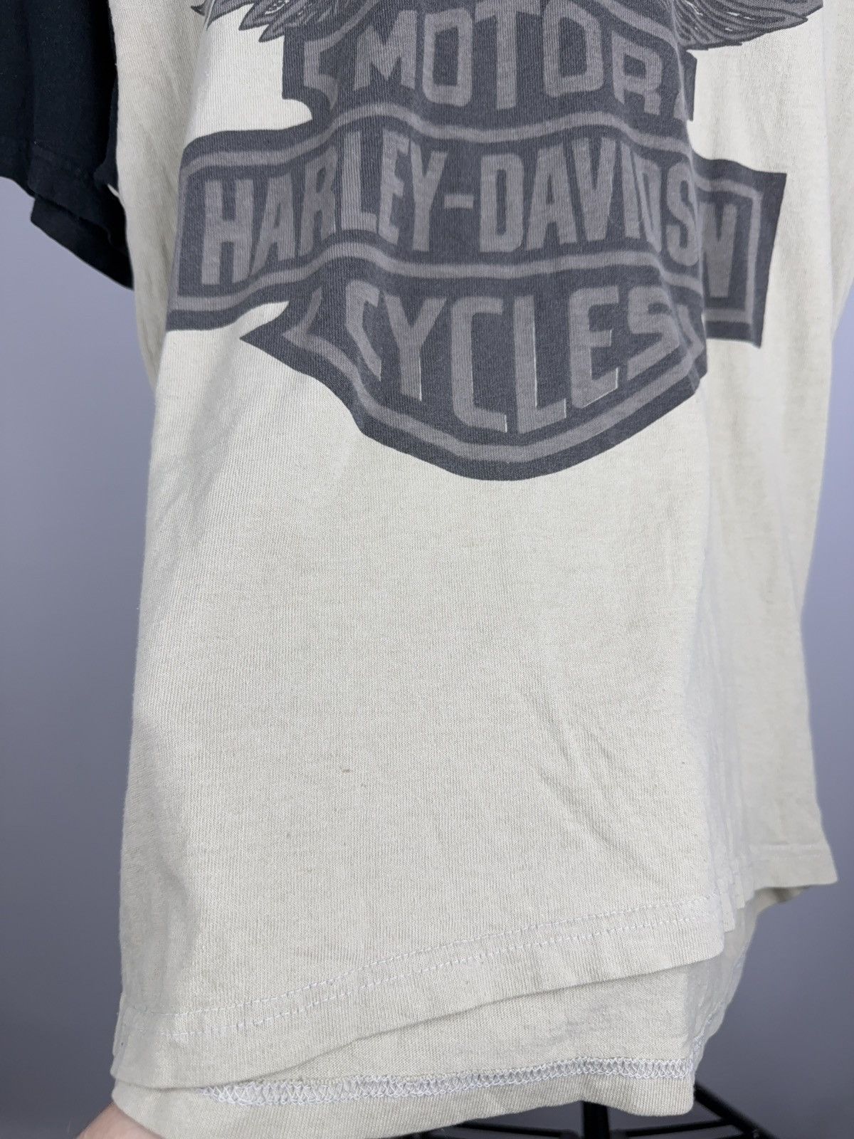 Harley Davidson Vintage 90s Harley Davidson Eagle Ringer Moto Biker T Shirt Size US S / EU 44-46 / 1 - 5 Thumbnail