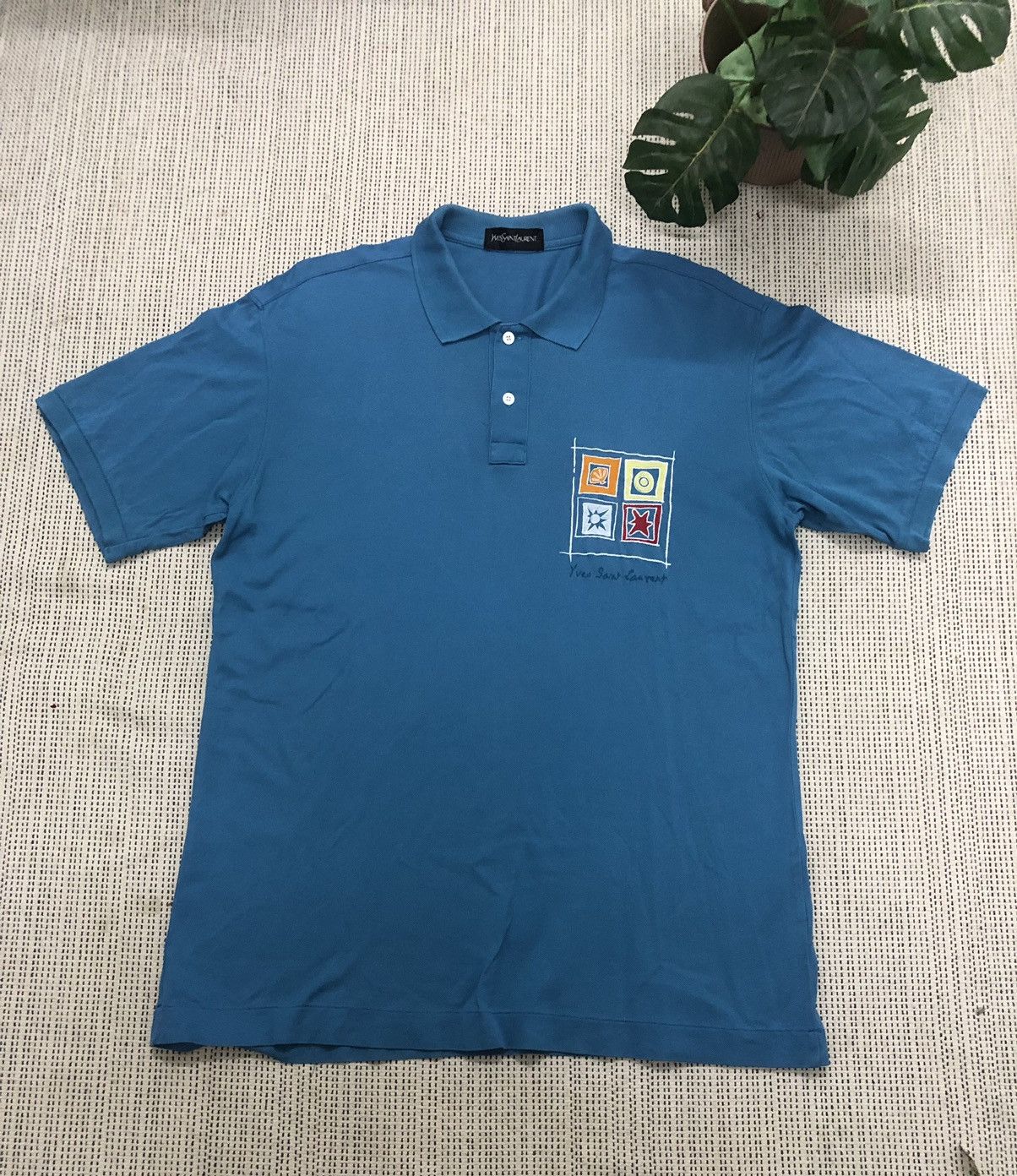 Yves Saint Laurent Vintage Ysl Polo tee Size US L / EU 52-54 / 3 - 1 Thumbnail