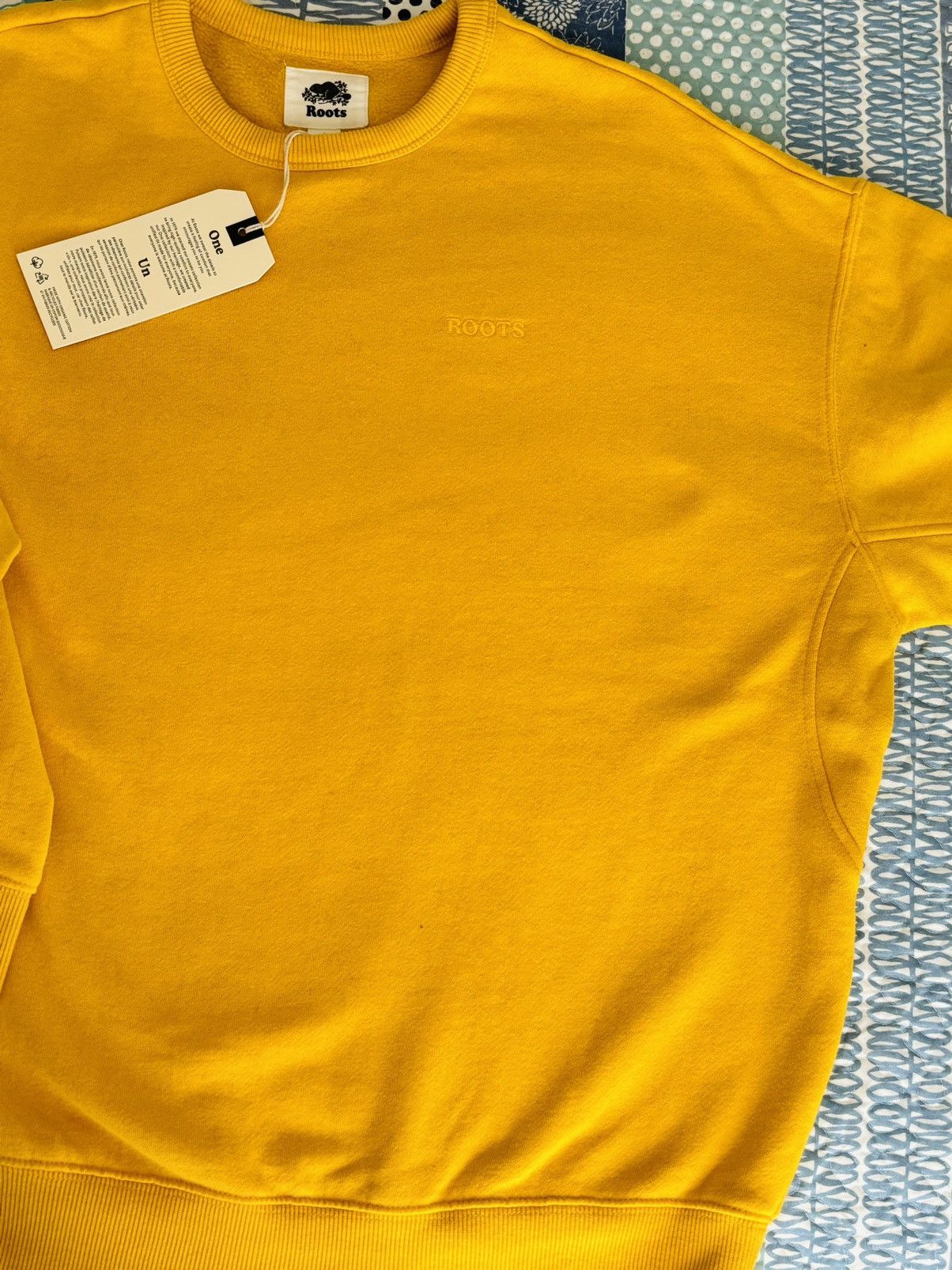 Roots Roots One Crew - Yellow Crew Neck Sweater Size US L / EU 52-54 / 3 - 10 Thumbnail