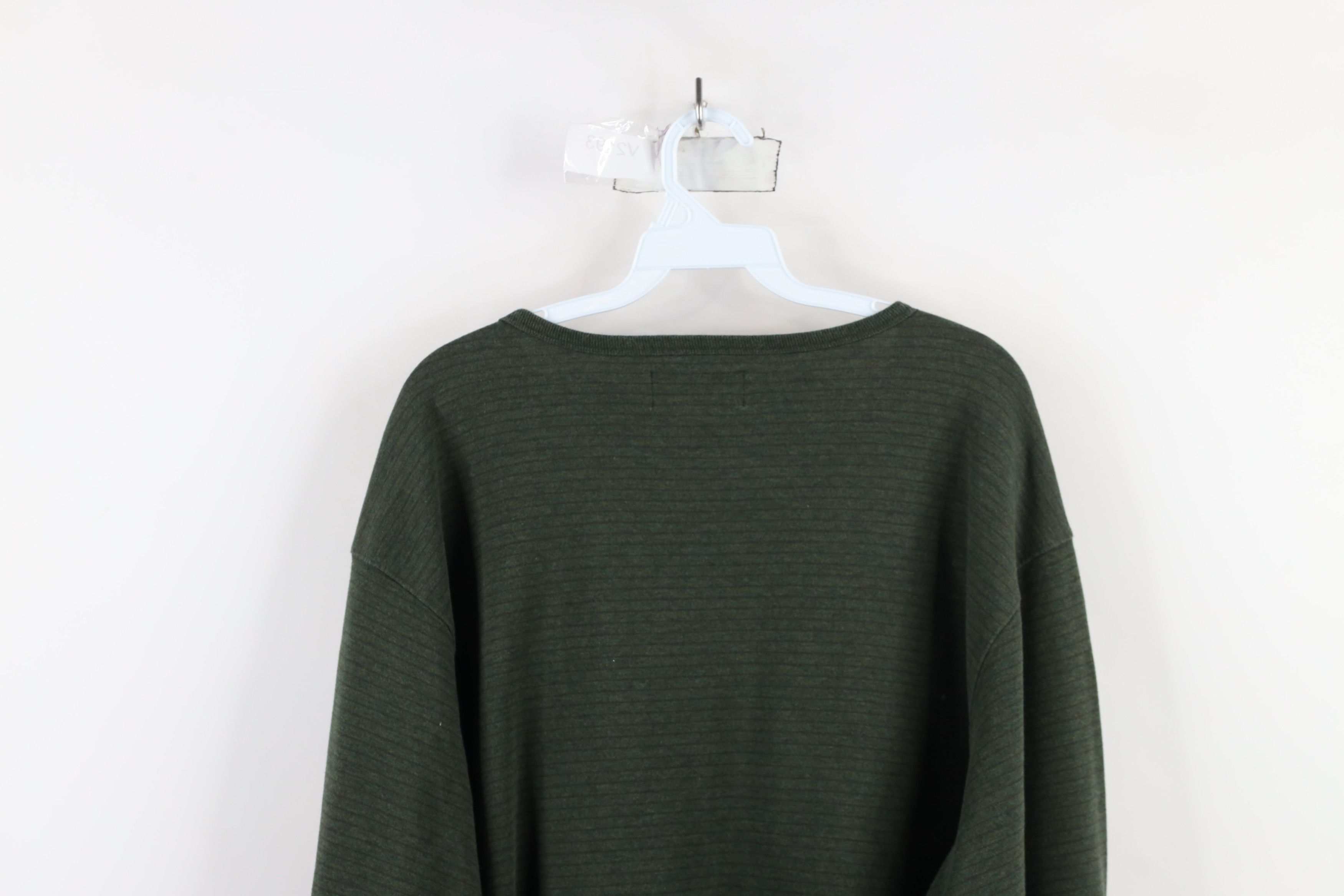 Eddie Bauer Vintage 90s Eddie Bauer Striped Long Sleeve V-Neck T-Shirt Size US XXL / EU 58 / 5 - 9 Thumbnail