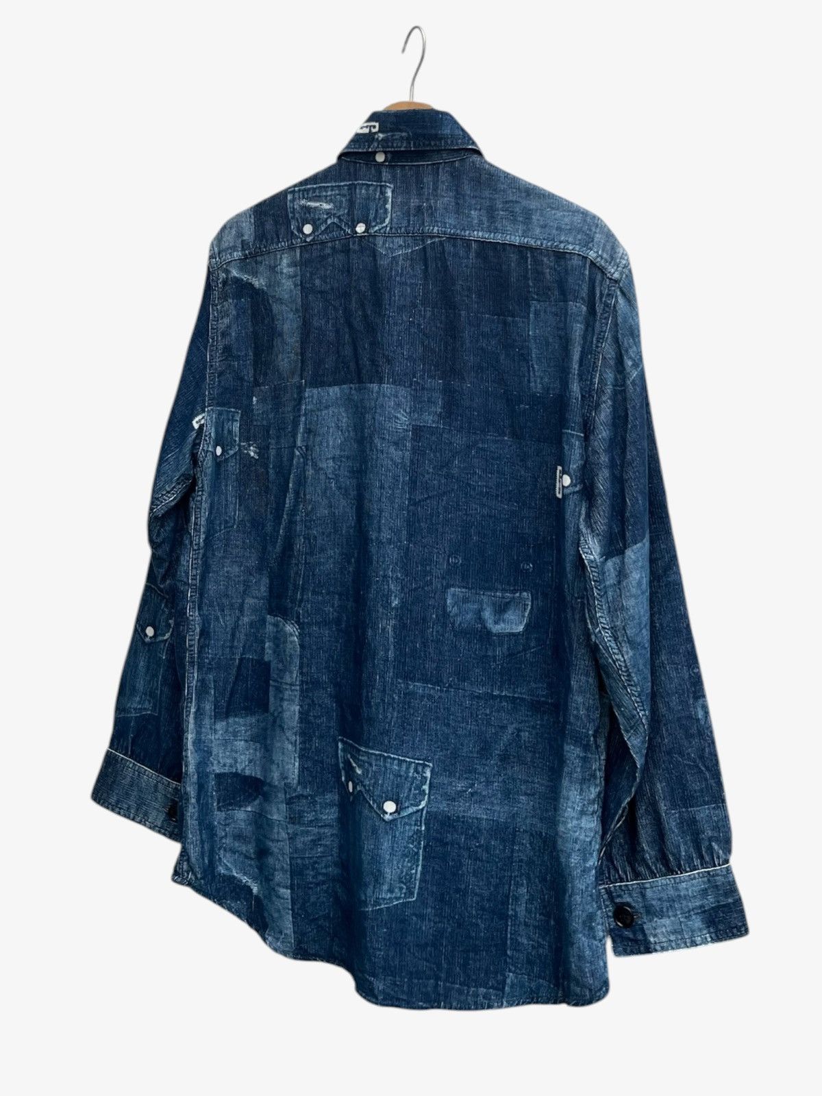 Blue Blue Japan Archive Blue Blue Japan Pockets Printed Long Sleeve Shirt Size US M / EU 48-50 / 2 - 8 Thumbnail