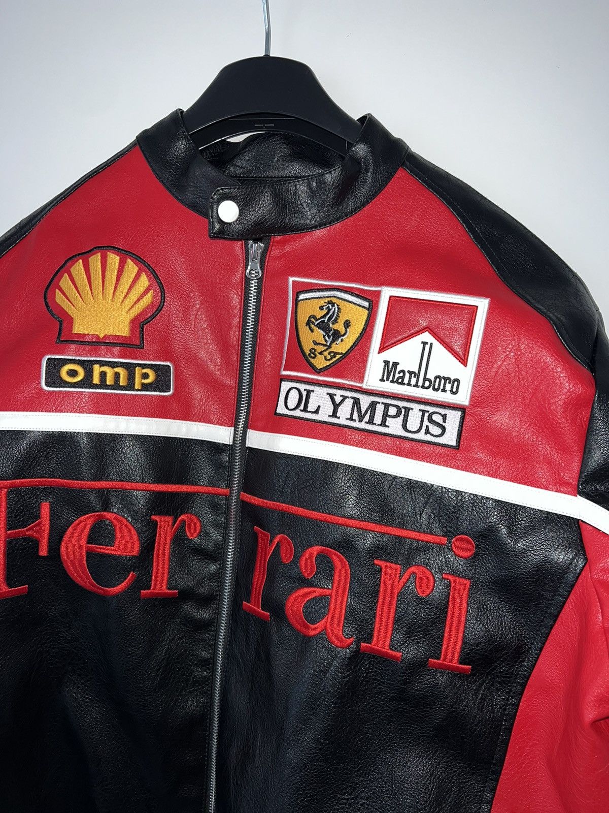 Other × Vintage Ferrari Racing leather Jacket Size US M / EU 48-50 / 2 - 7 Thumbnail