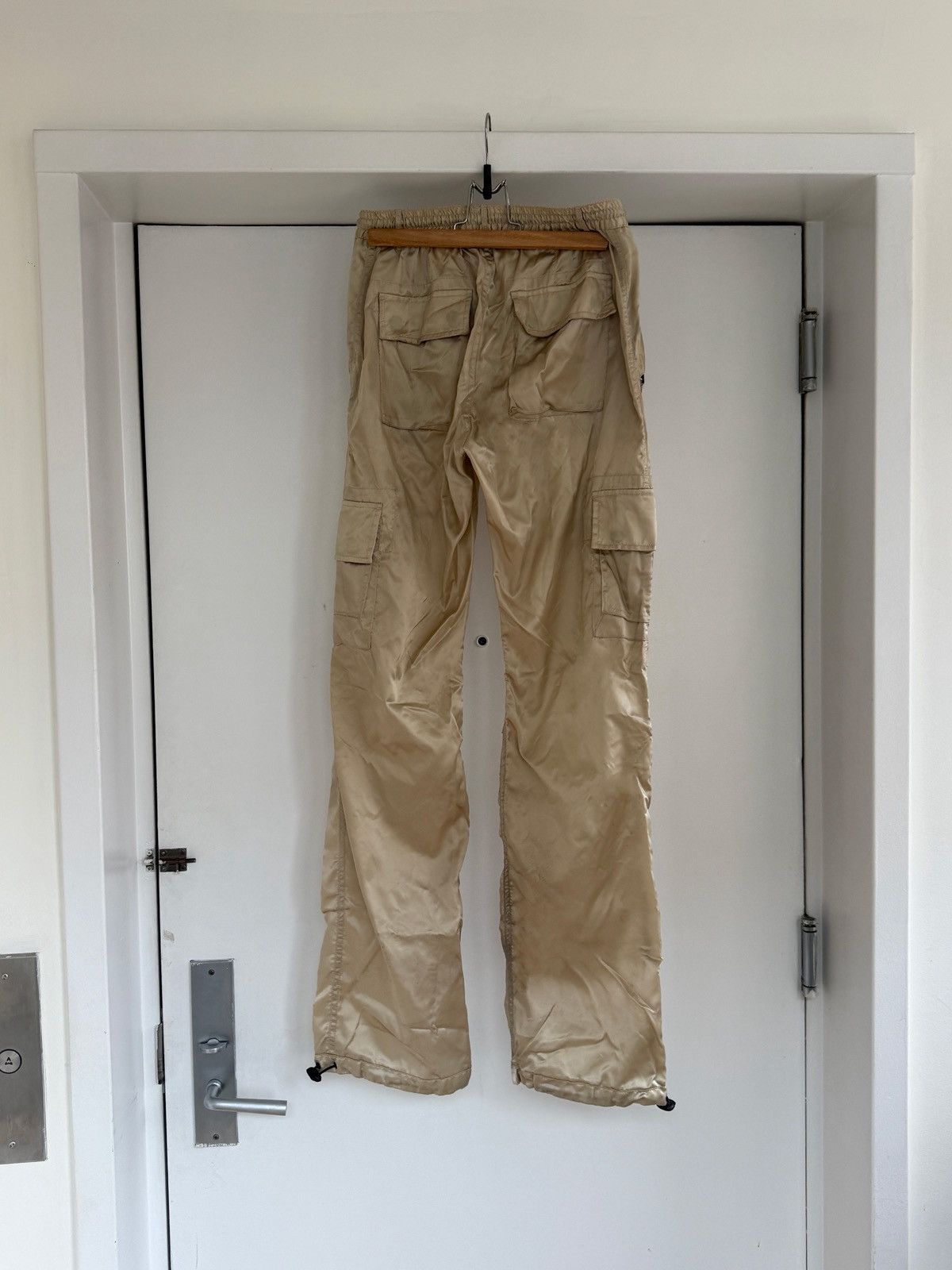 Ottolinger Satin Nylon Tan Cargo Pants Size US 30 / EU 46 - 5 Thumbnail