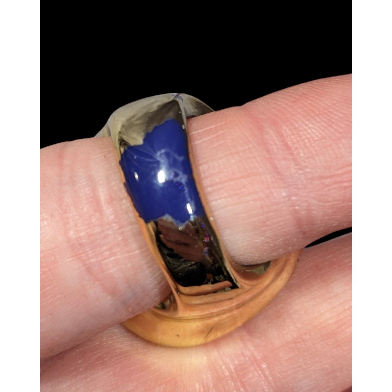 Other Chunky Plastic Metallic Gone Tone Fashion Ring Size 6 1/2 Size ONE SIZE - 7 Thumbnail