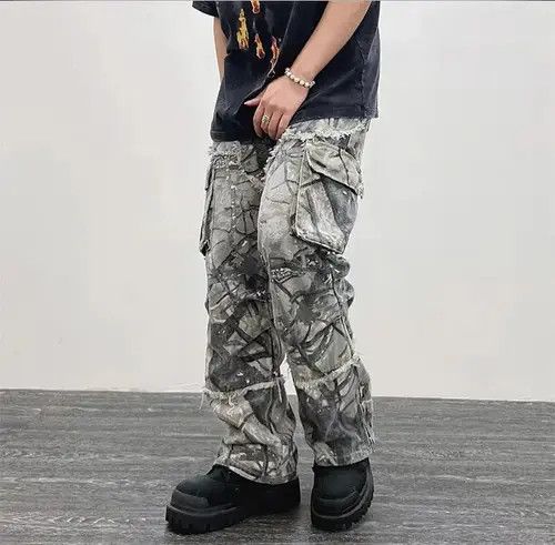 Jean Technical Camouflage Cargo Pant Size US 32 / EU 48 - 4 Thumbnail
