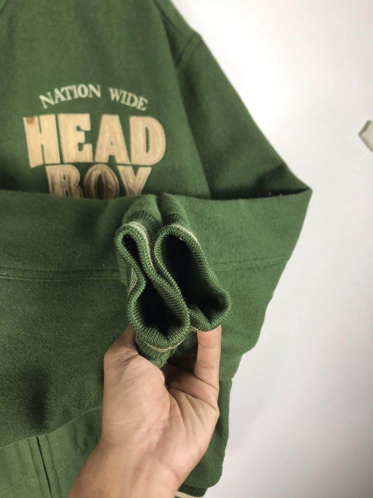 Vintage ⚡️Vintage Aburaysia Head Boy Wool Zipper Varsity Jacket Size US L / EU 52-54 / 3 - 7 Thumbnail