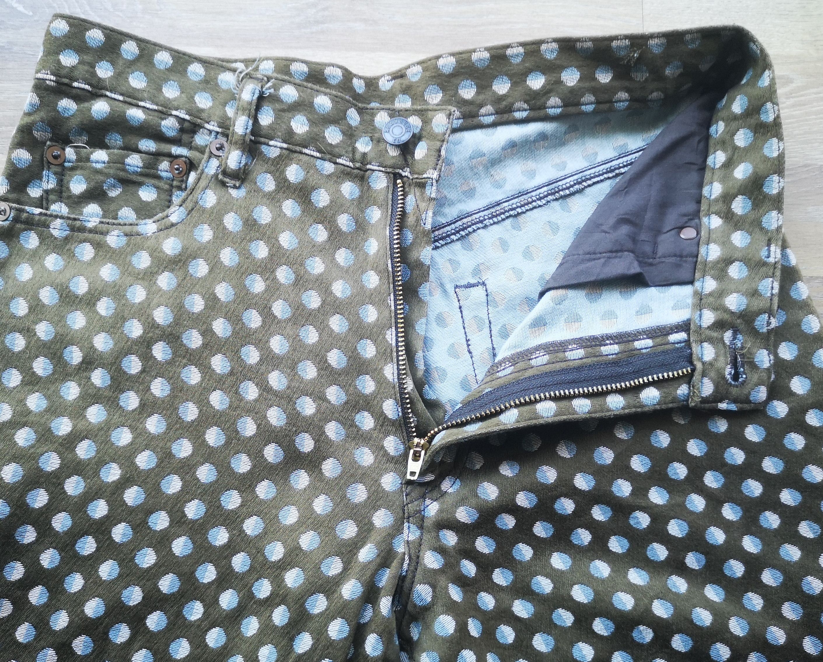 ABAHOUSE × Japanese Brand Vintage Japan Designer Brand Abahouse Polkadot Flare Pants Size 29" - 4 Thumbnail