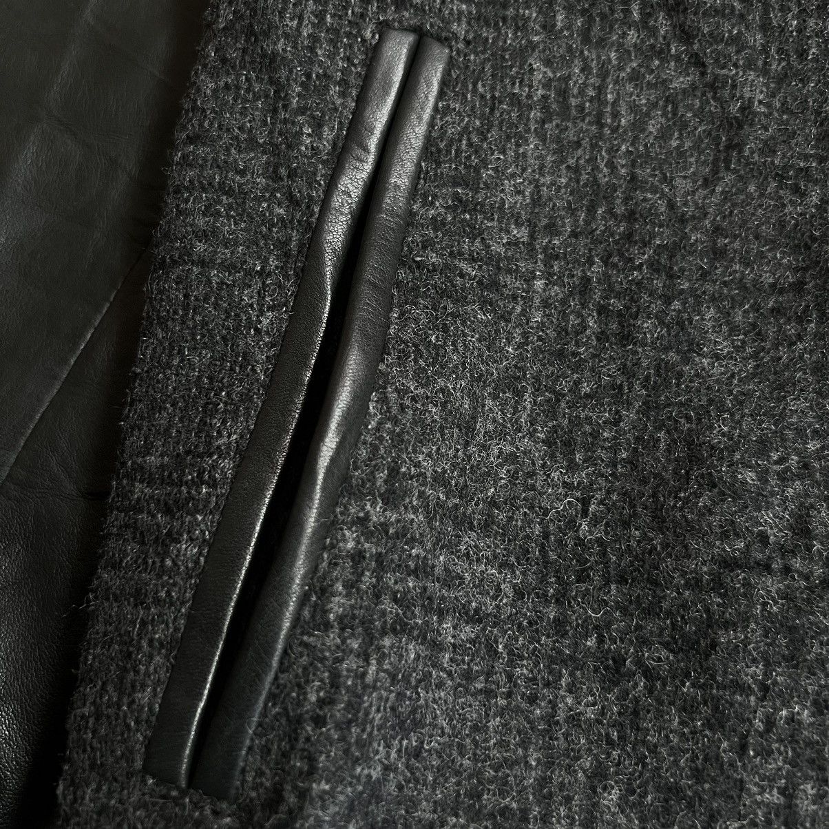 Isamu Katayama Backlash Vintage Ishinn Acteur Wool Leather Zip Up Jacket Size US S / EU 44-46 / 1 - 4 Thumbnail