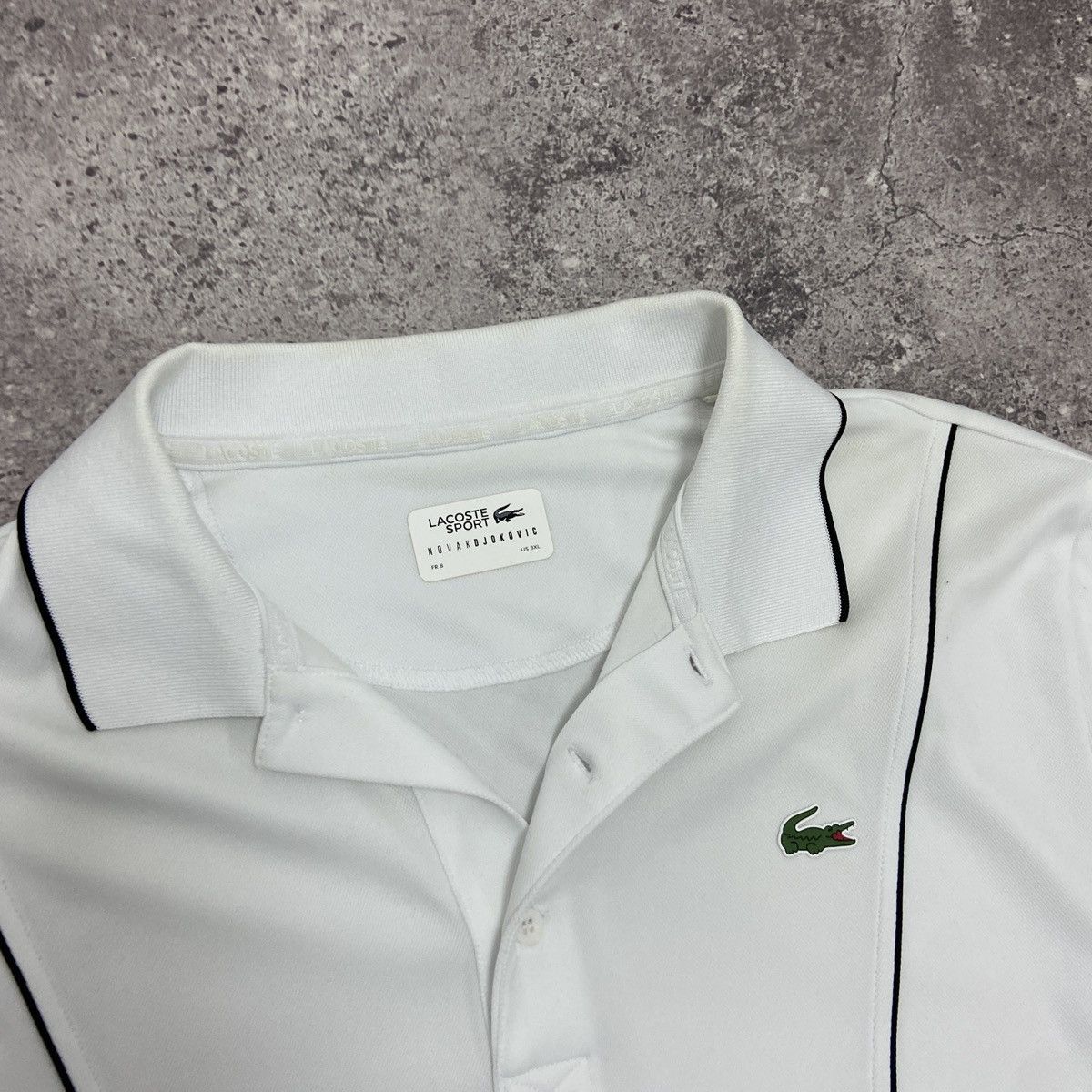 Lacoste Lacoste sport x Novak Djokovic Ultra Dry tennis polo 3XL tee Size US XXL / EU 58 / 5 - 4 Thumbnail