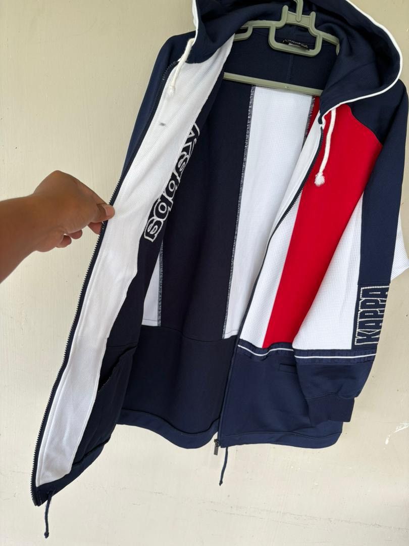 Kappa Vtg 90's Kappa Sweater Jacket France Flag Color Design Size US L / EU 52-54 / 3 - 4 Thumbnail