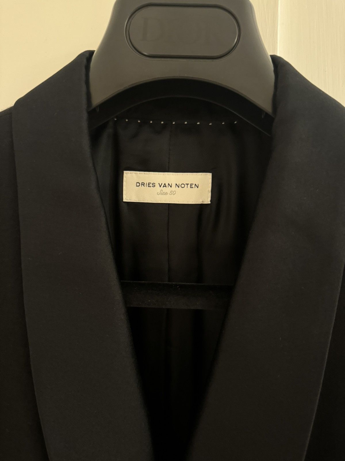 Dries Van Noten Dries Van Noten Double Breasted Tuxedo Blazer Jacket Size 50S - 3 Thumbnail