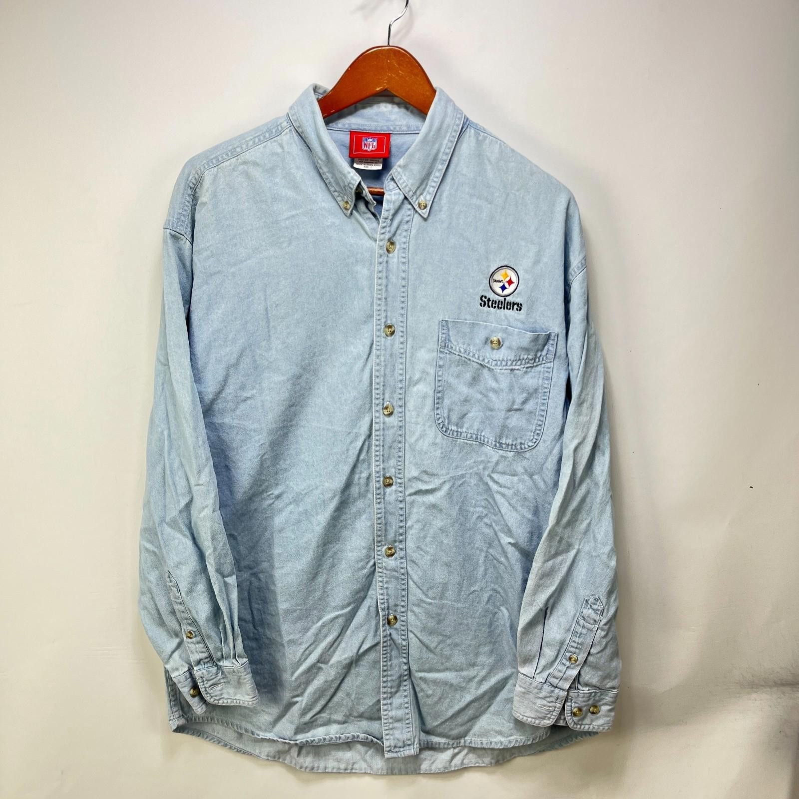 Other Vintage Pittsburgh Steelers NFL Button Up Shirt Large Size ONE SIZE - 1 Thumbnail